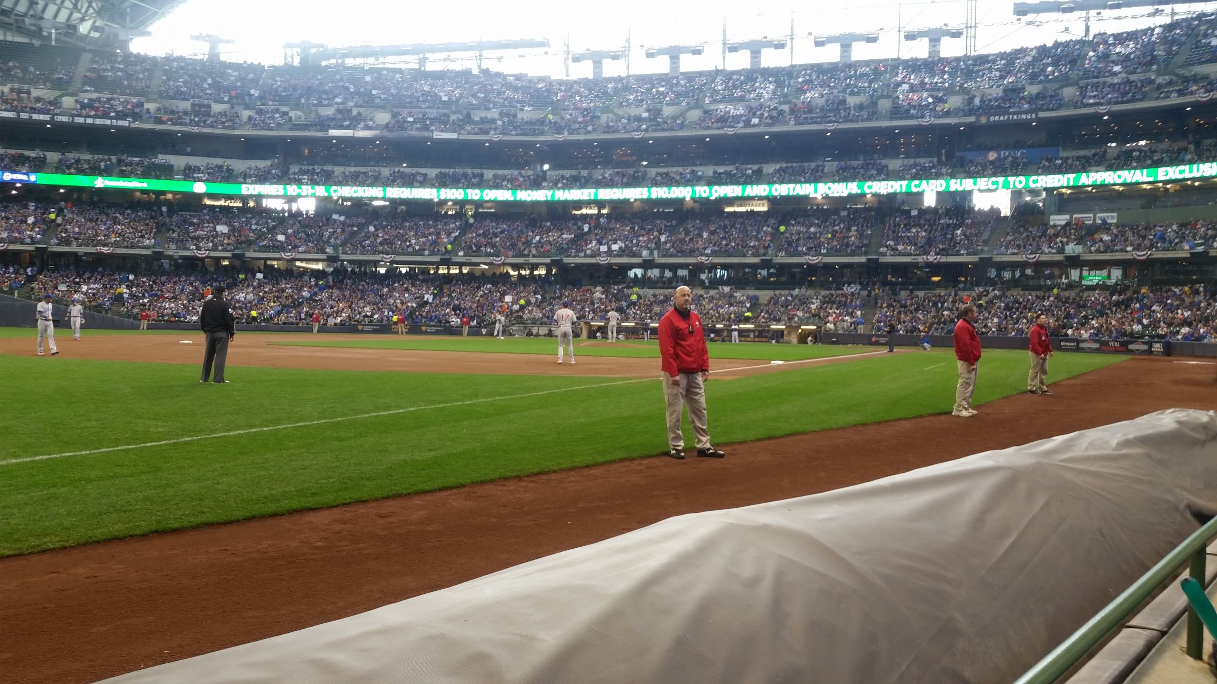 section 126, row 1 seat view  for baseball - american family field