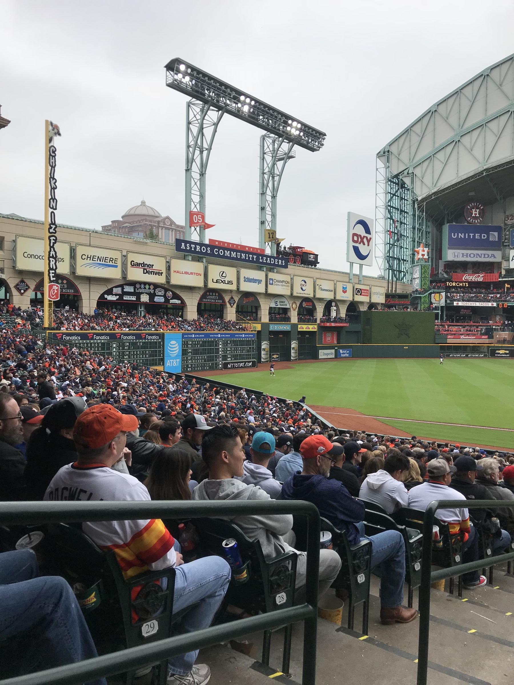 minute maid park looking to outfield