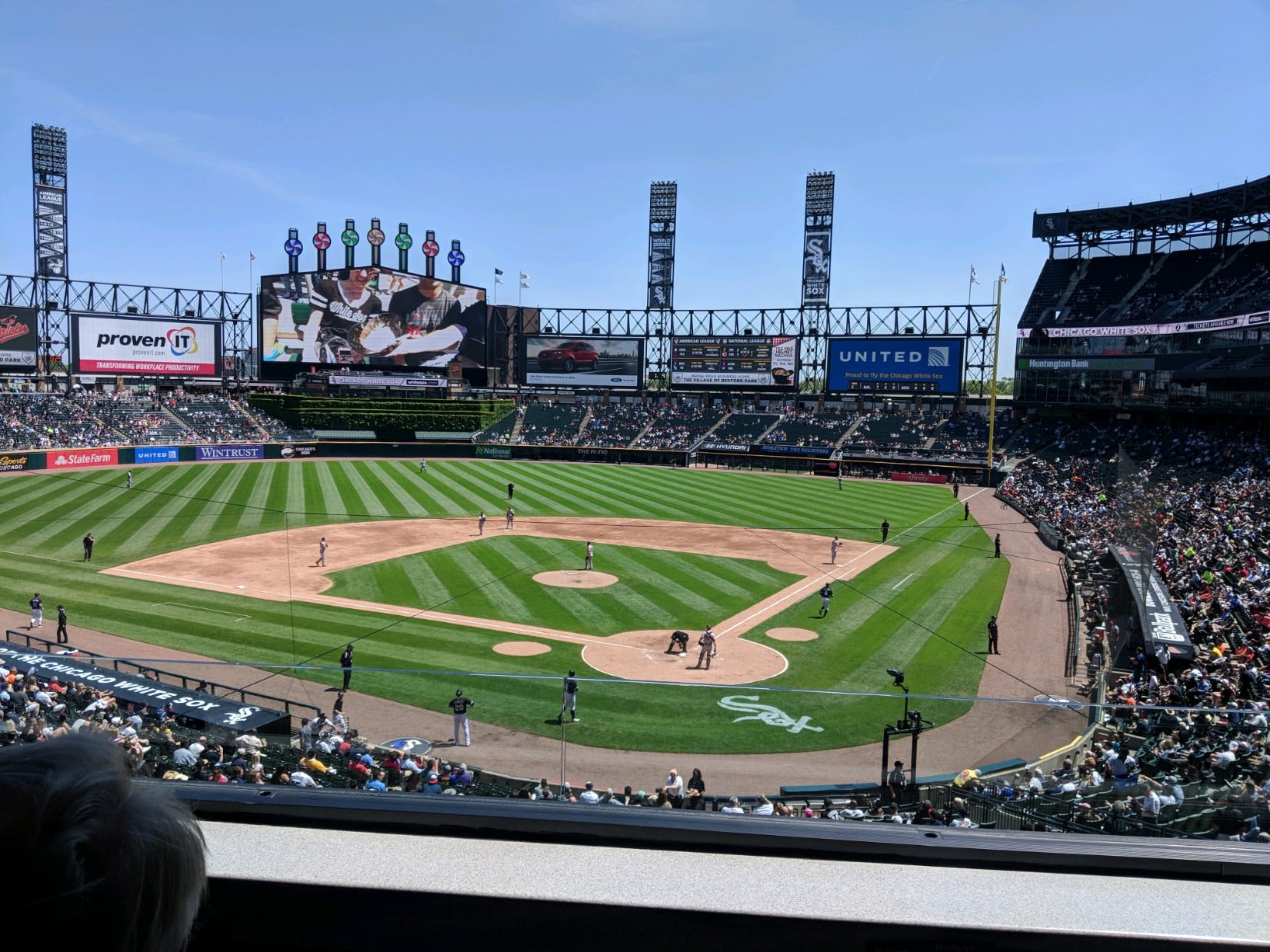 guaranteed rate club, row c1 seat view  - rate field
