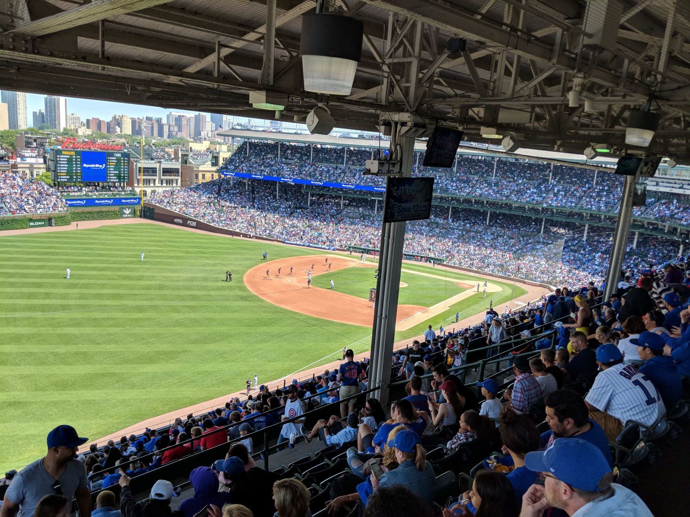 section 403, row 8 seat view  for baseball - wrigley field