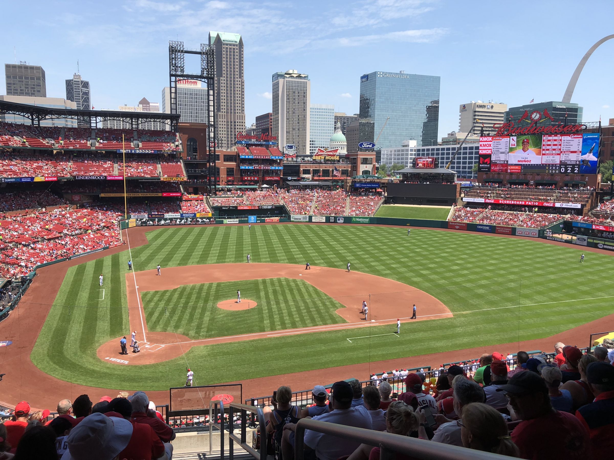 section 247, row 10 seat view  - busch stadium