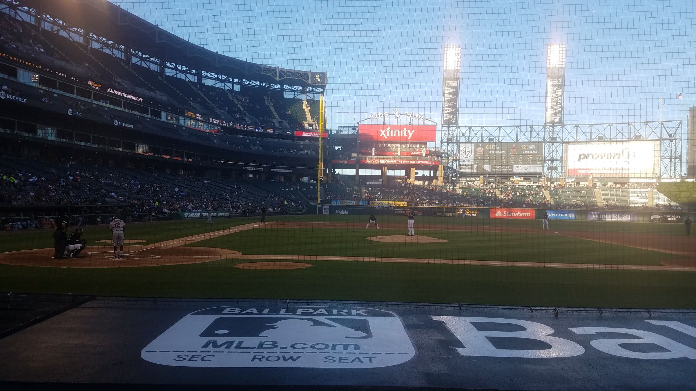 section 127, row 7 seat view  - rate field