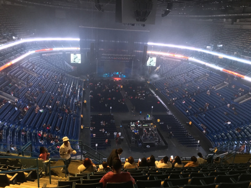 section 309, row 16 seat view  for concert - smoothie king center
