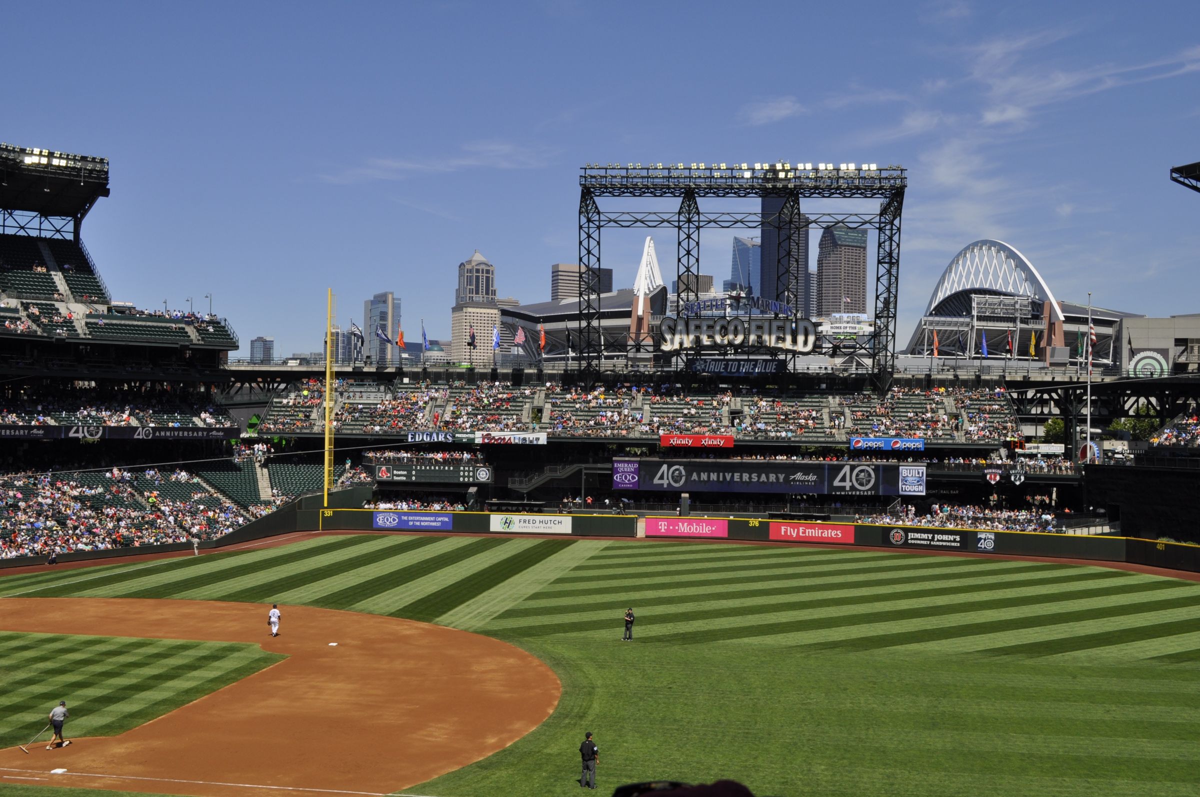 section 219, row 2 seat view  for baseball - t-mobile park