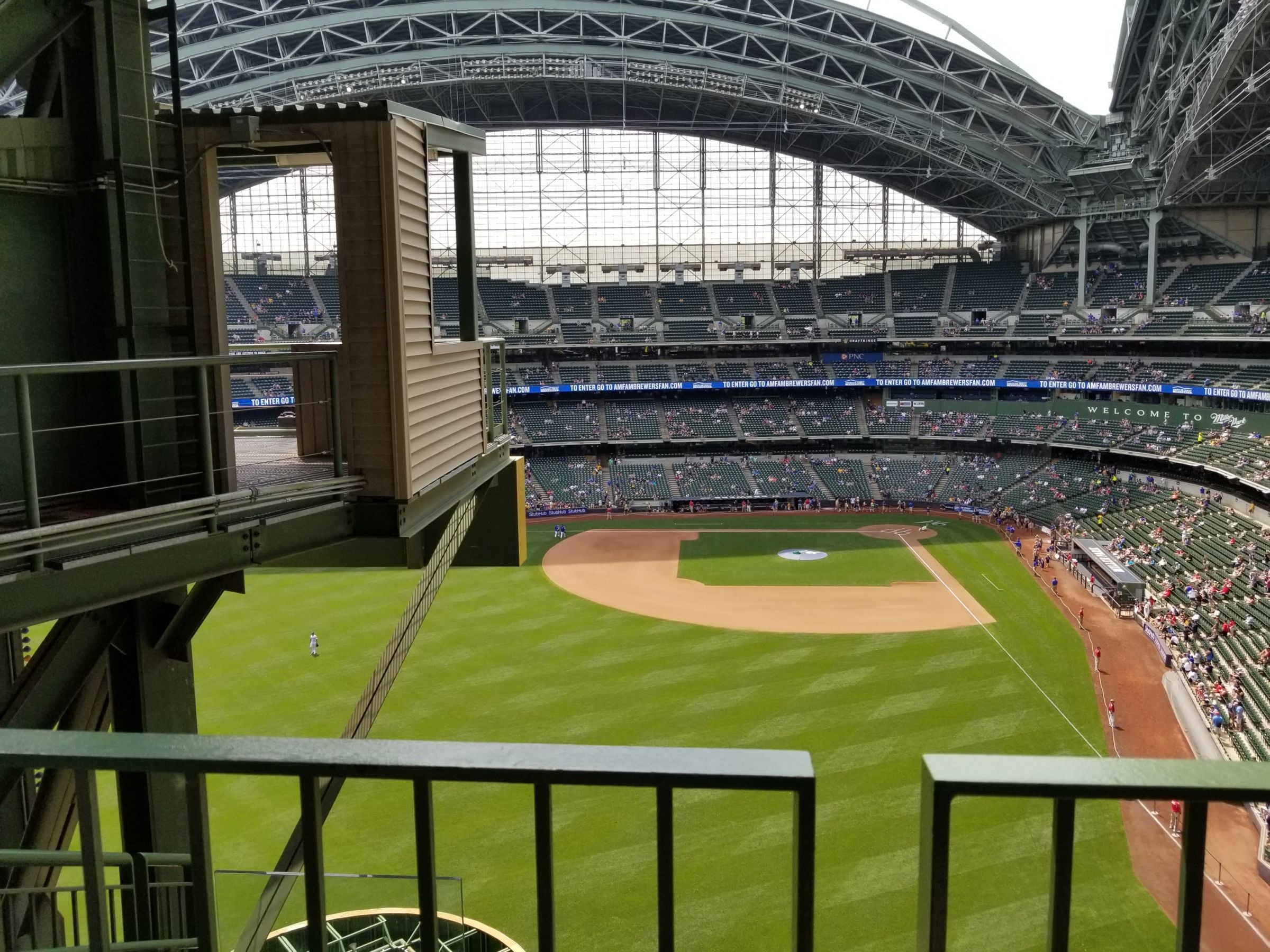 section 442, row 4ada seat view  for baseball - american family field