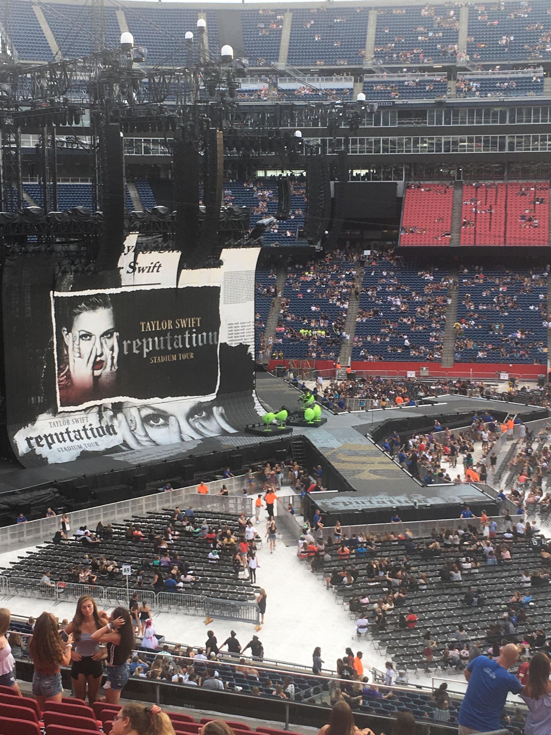 section cl10, row 13 seat view  for concert - gillette stadium