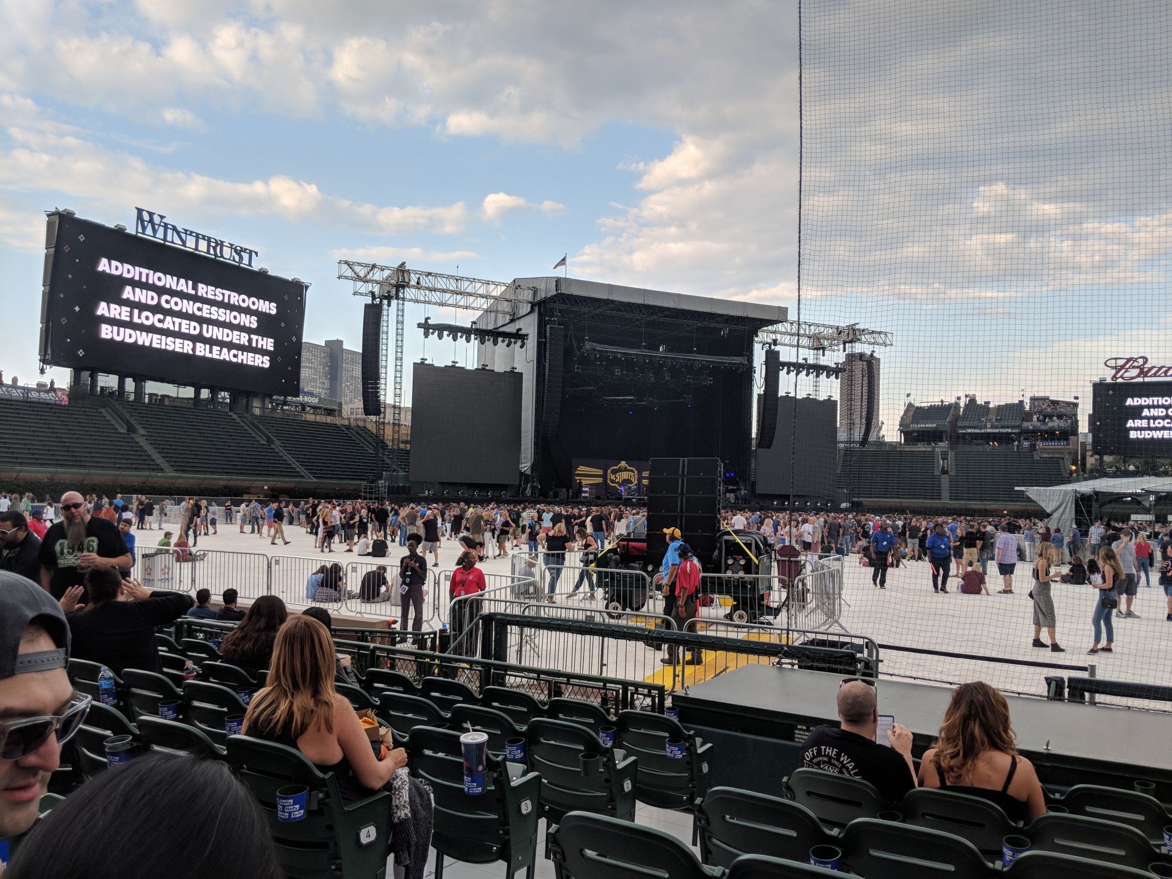 section 9, row 7 seat view  for concert - wrigley field