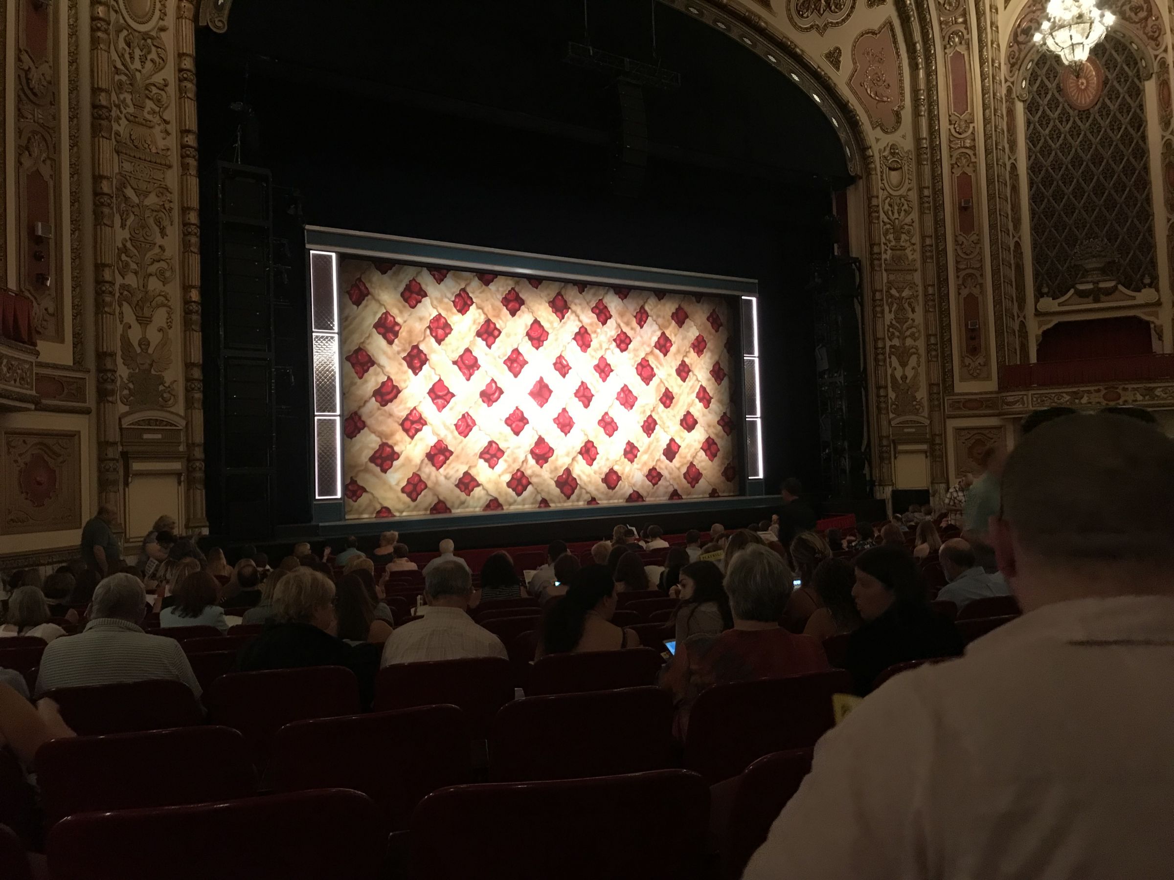 orchestra left, row r seat view  - cadillac palace theatre