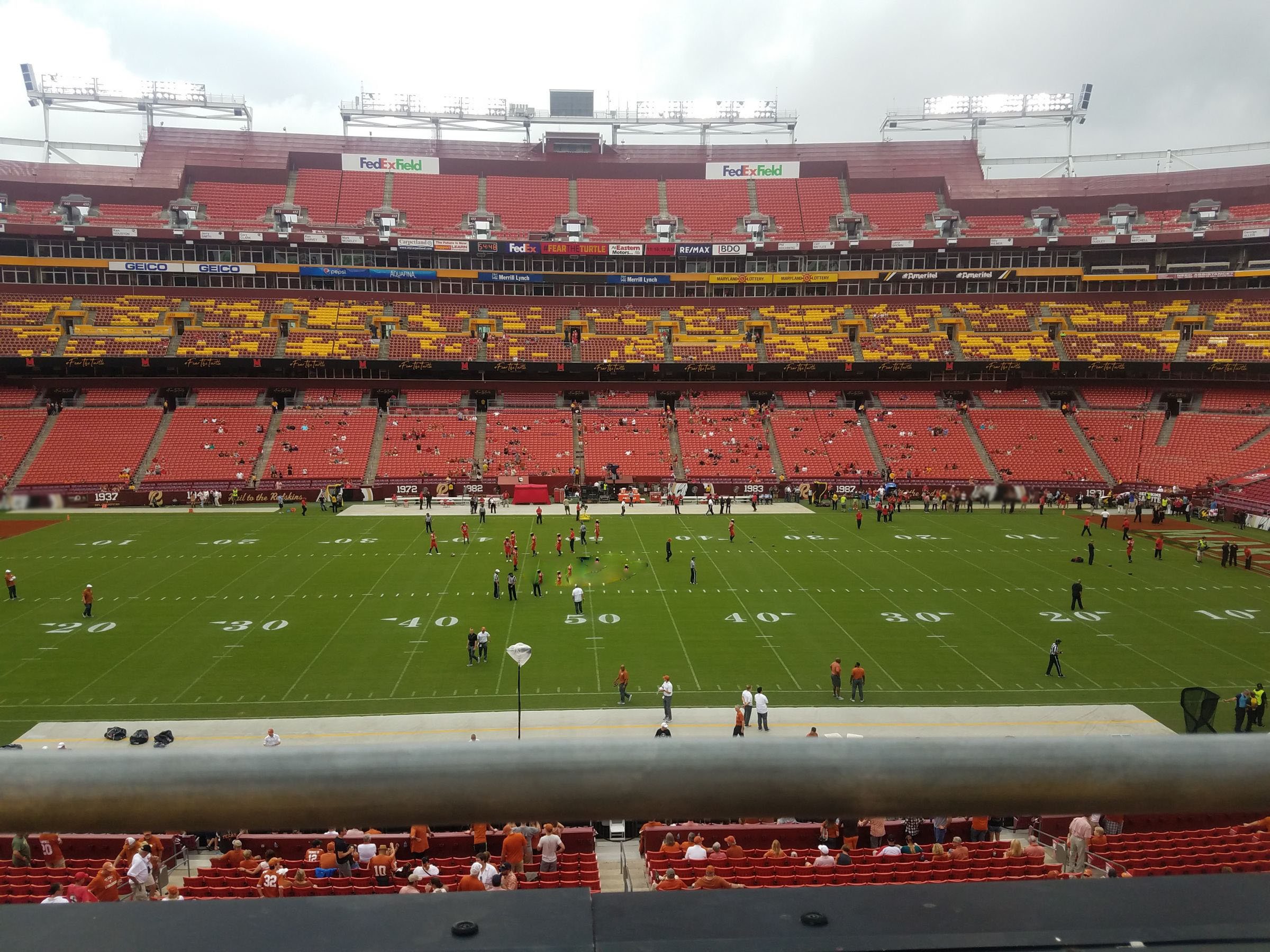 zone a club 322, row 1 seat view  for football - northwest stadium