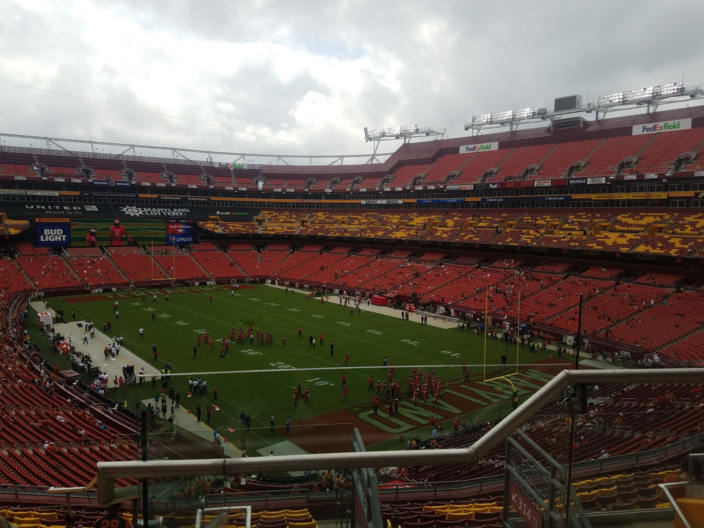 Aisle Seats Behind the Glass FedExField Zone D Club 315 Review