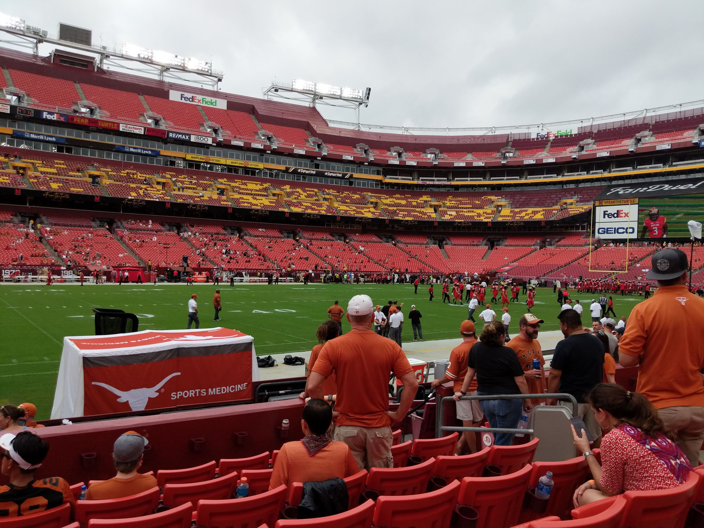 section 124, row 7 seat view  - fedexfield