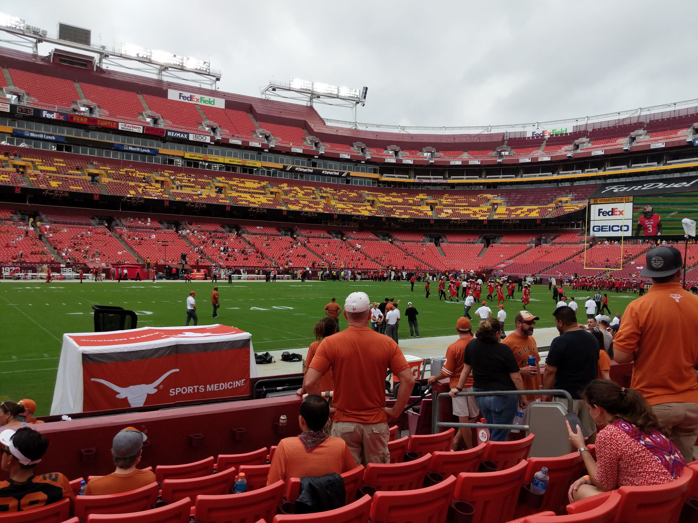 section 124, row 7 seat view  for football - northwest stadium
