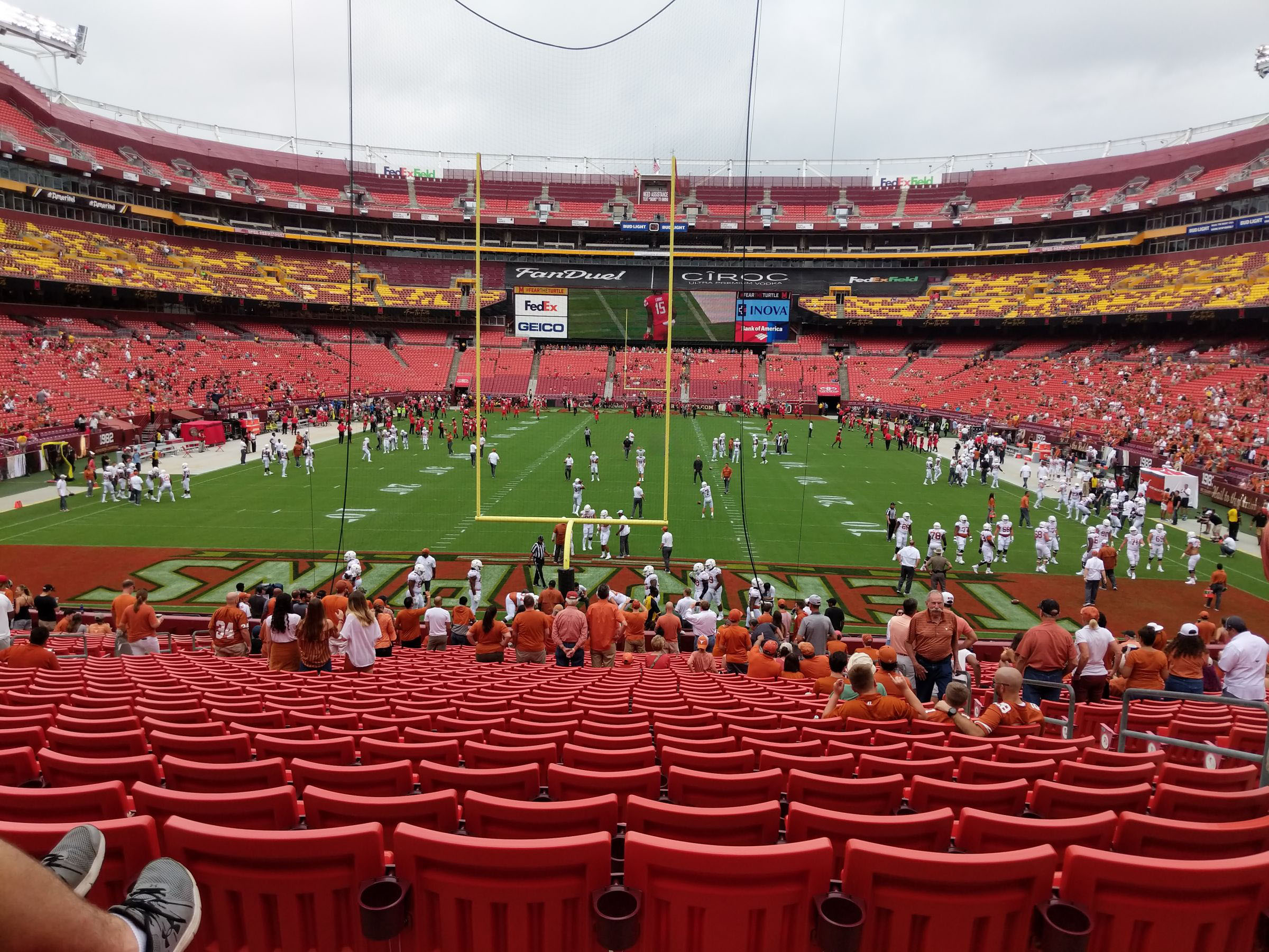 section 132, row 28 seat view  for football - northwest stadium