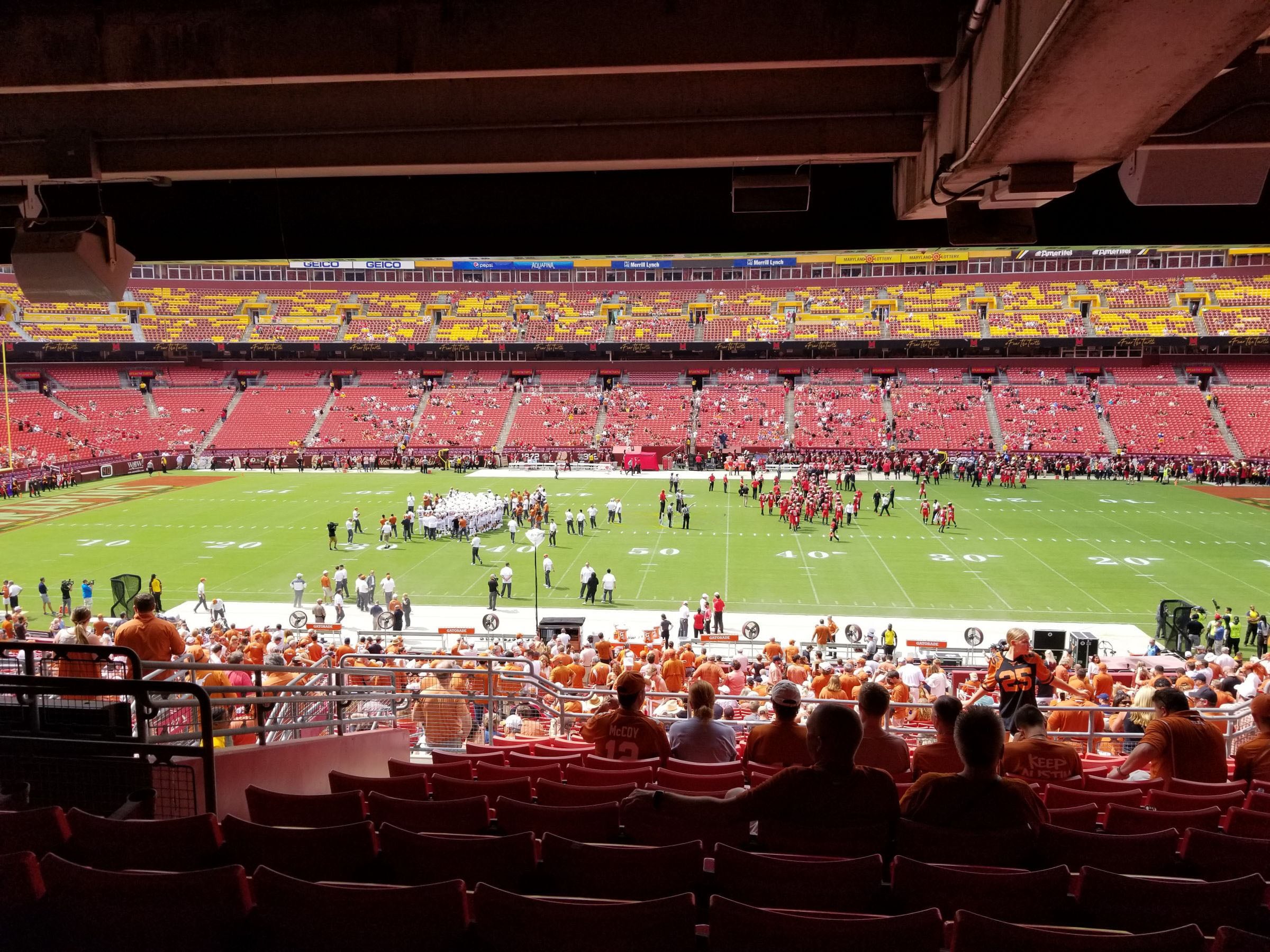 section 221, row 12 seat view for football - northwest stadium