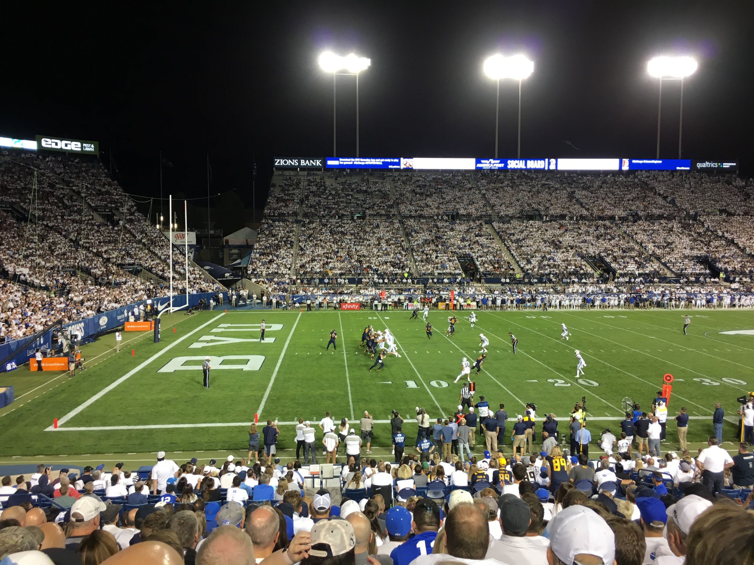 section 8, row 24 seat view  - lavell edwards stadium