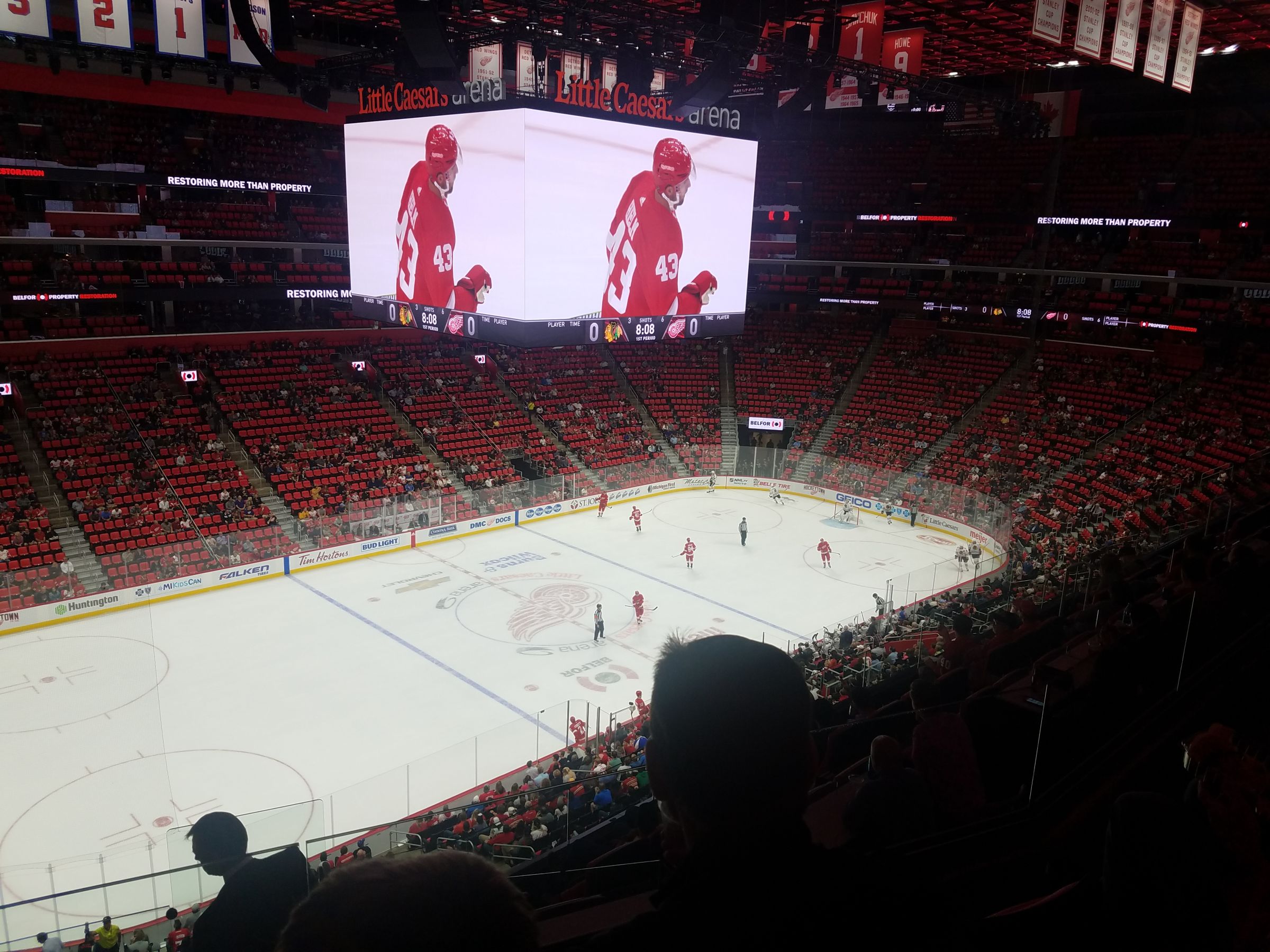 Little Caesars Arena Mezzanine View 24 - 19y5x2t