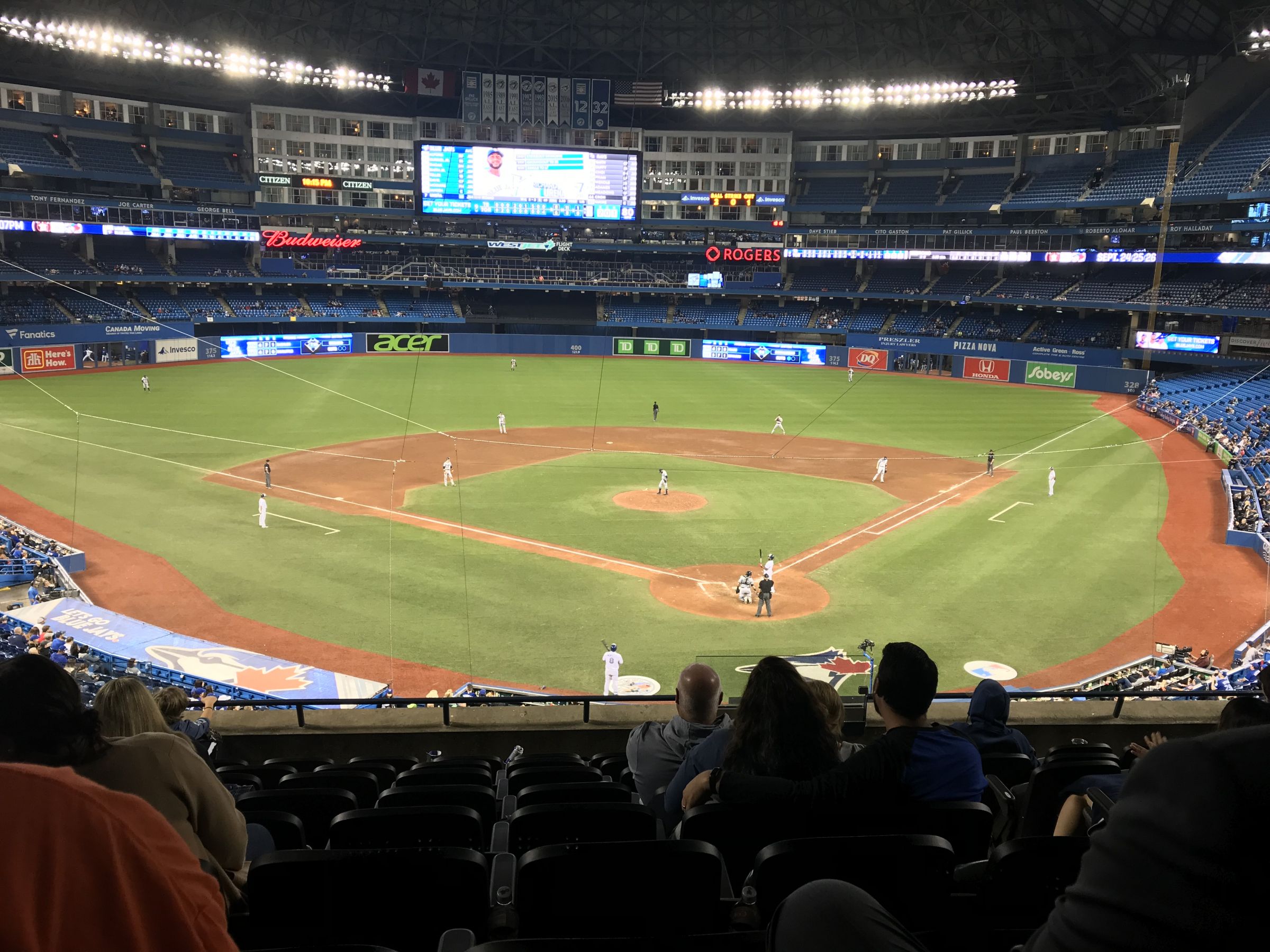 section 225, row 9 seat view  for baseball - rogers centre