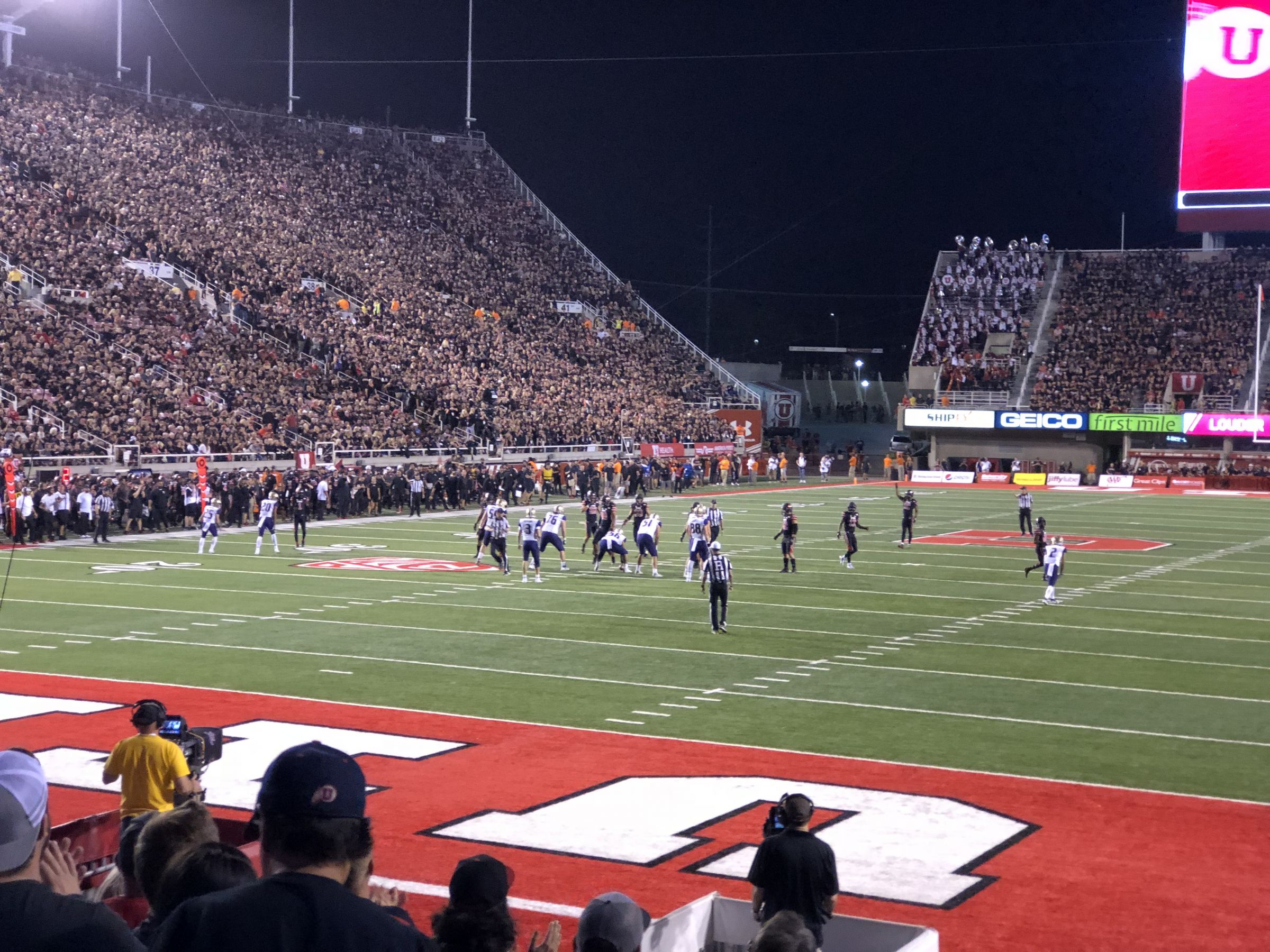 section n23, row 10 seat view  for football - rice-eccles stadium