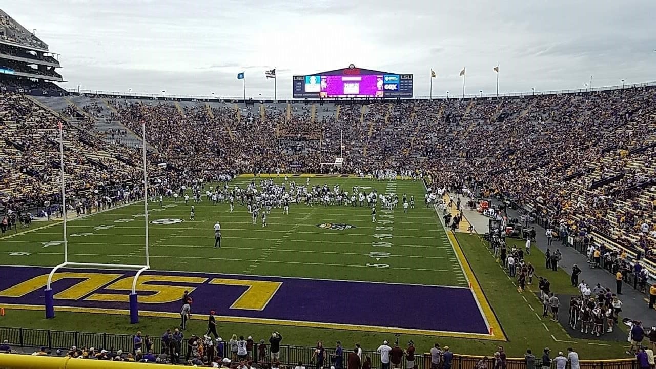 section 416, row 3 seat view  - tiger stadium