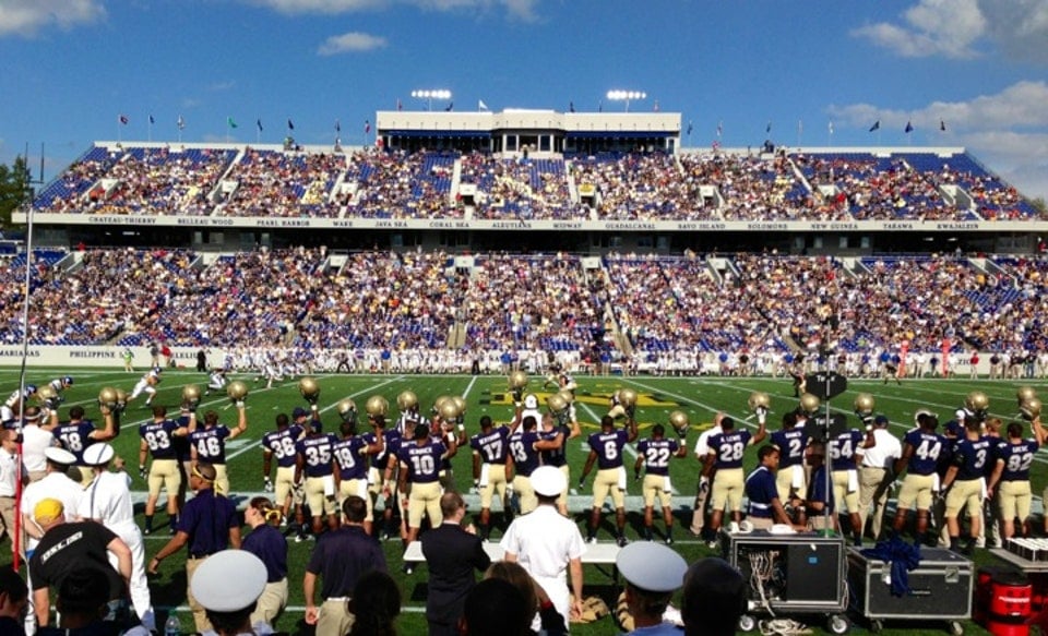 section 5, row c seat view  - navy-marine corps stadium