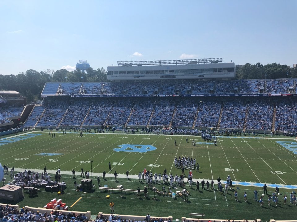 section 227 seat view  - kenan memorial stadium