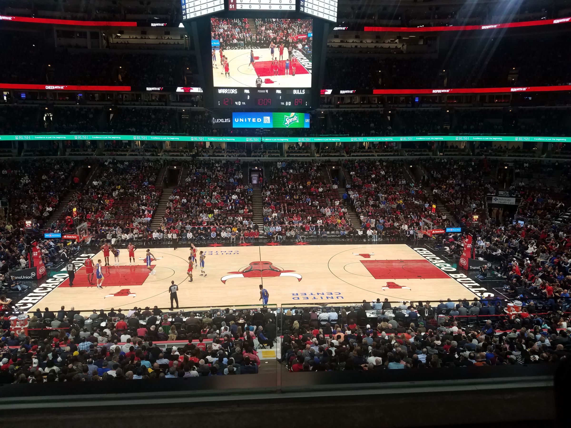 section 234, row 2 seat view  for basketball - united center