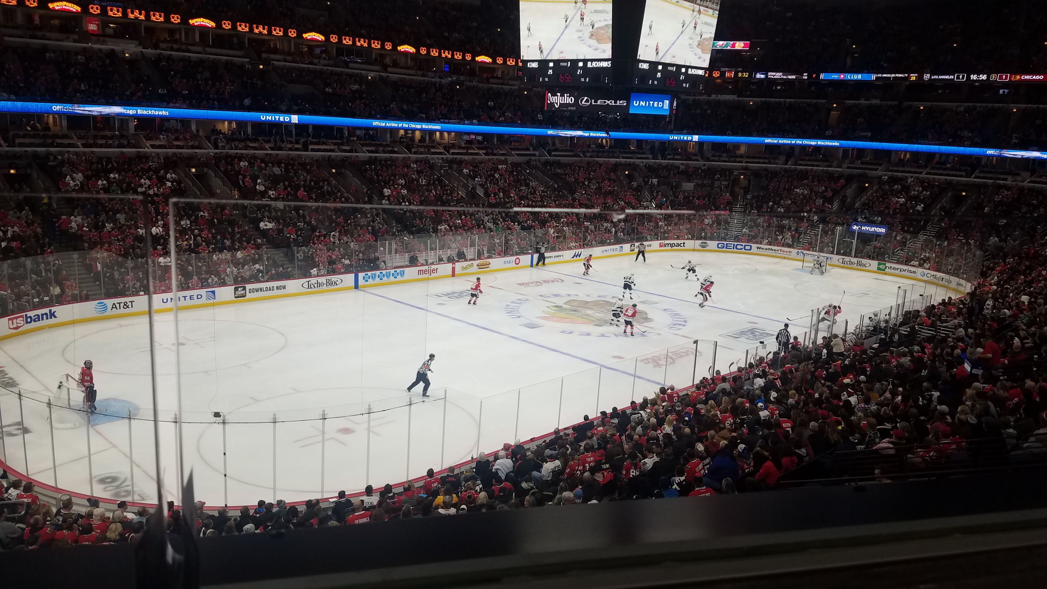 section 204, row 1 seat view  for hockey - united center