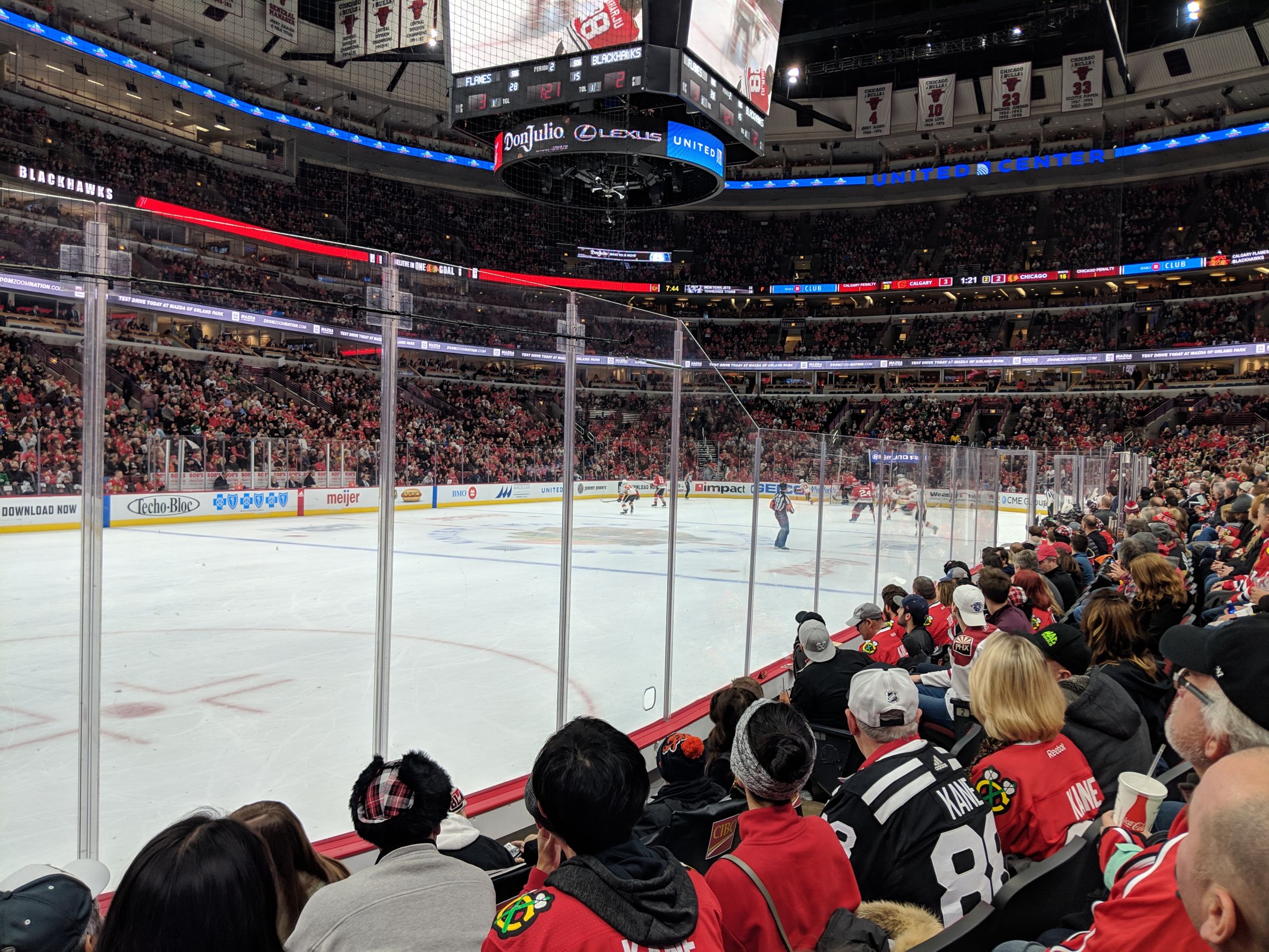 section 103, row 5 seat view  for hockey - united center