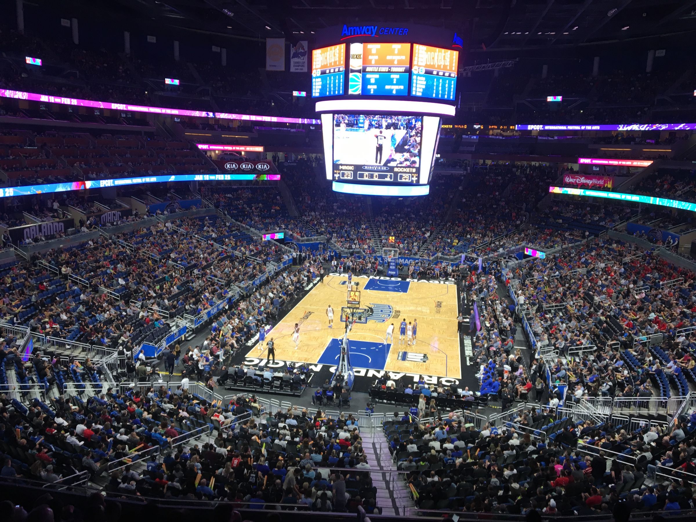 section 110a, row 29 seat view  for basketball - amway center