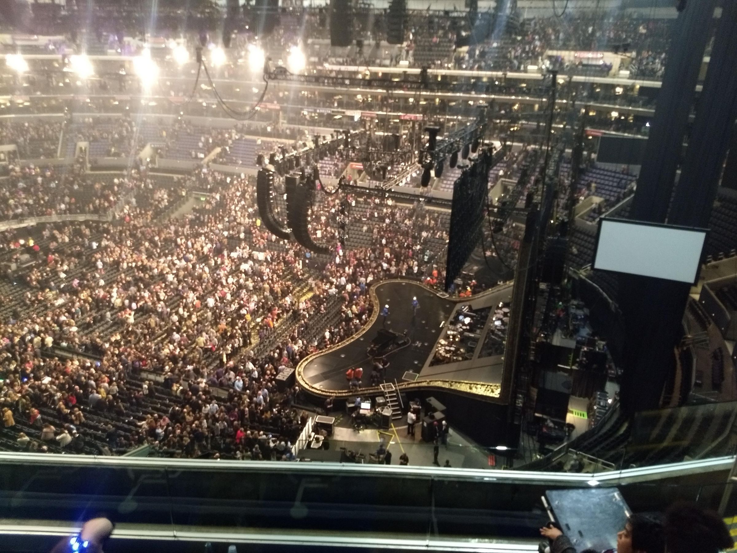 section 332, row 6 seat view  for concert - crypto.com arena