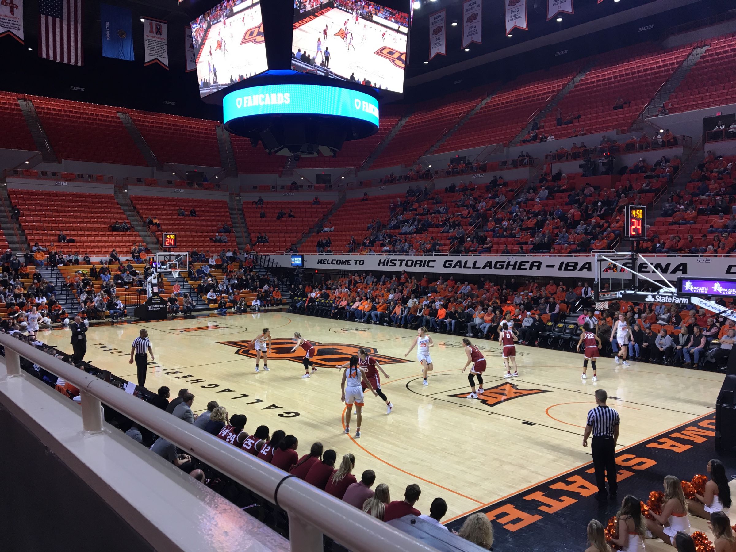 section 211, row 1 seat view - gallagher-iba arena