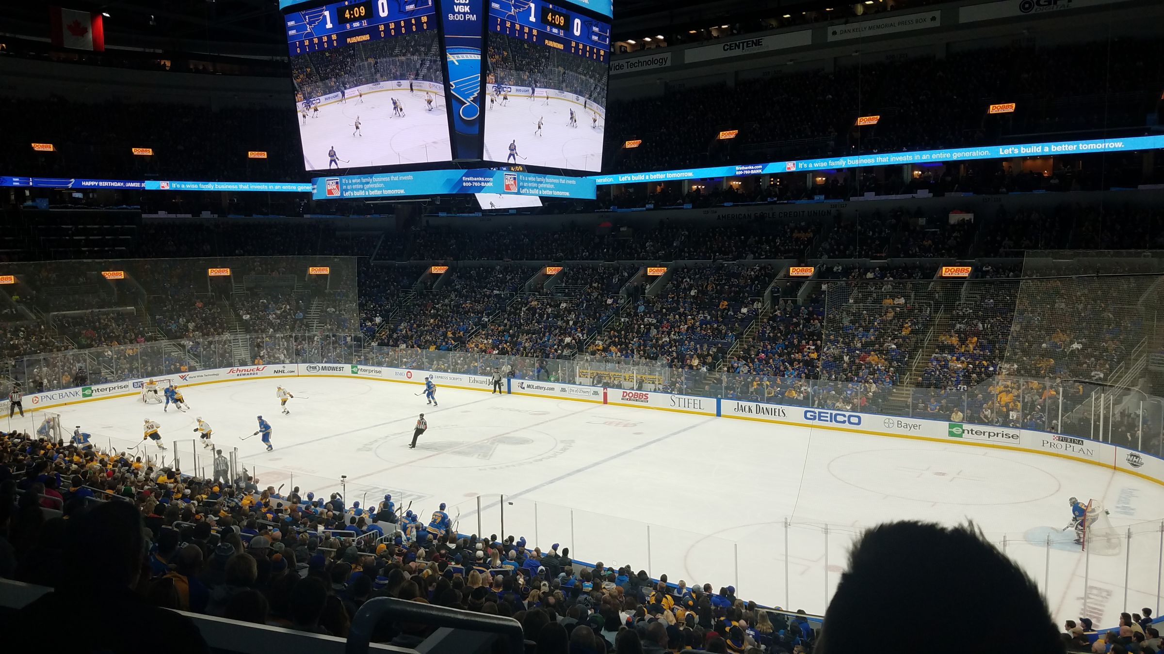 club 126, row ee seat view  for hockey - enterprise center