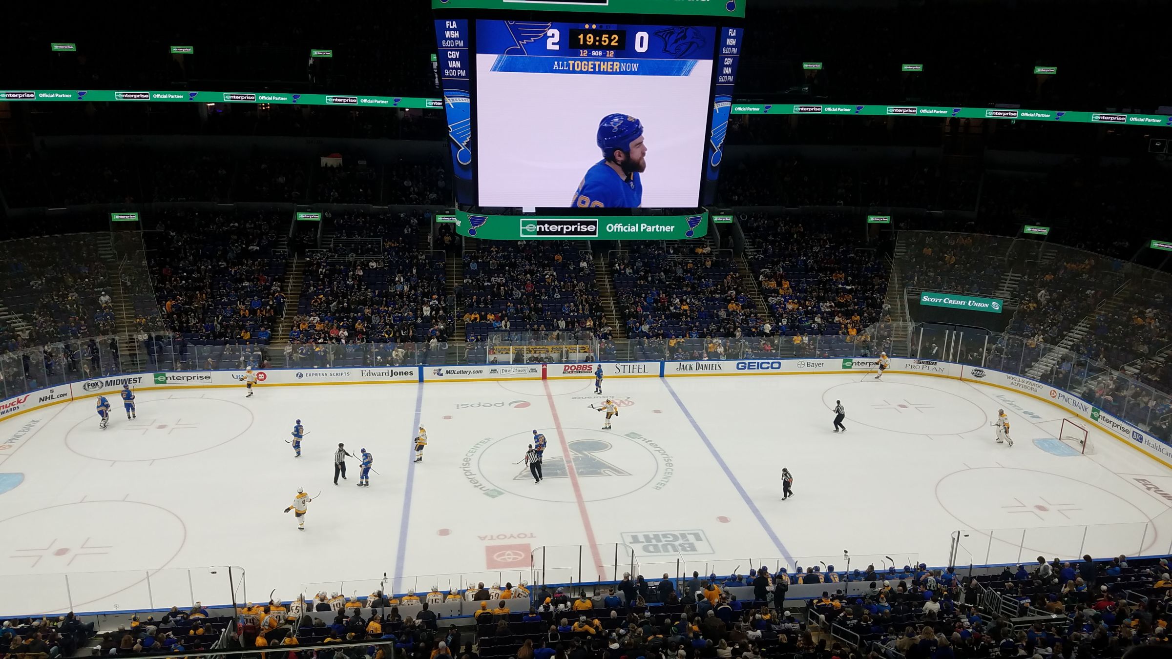 section 303, row c seat view  for hockey - enterprise center