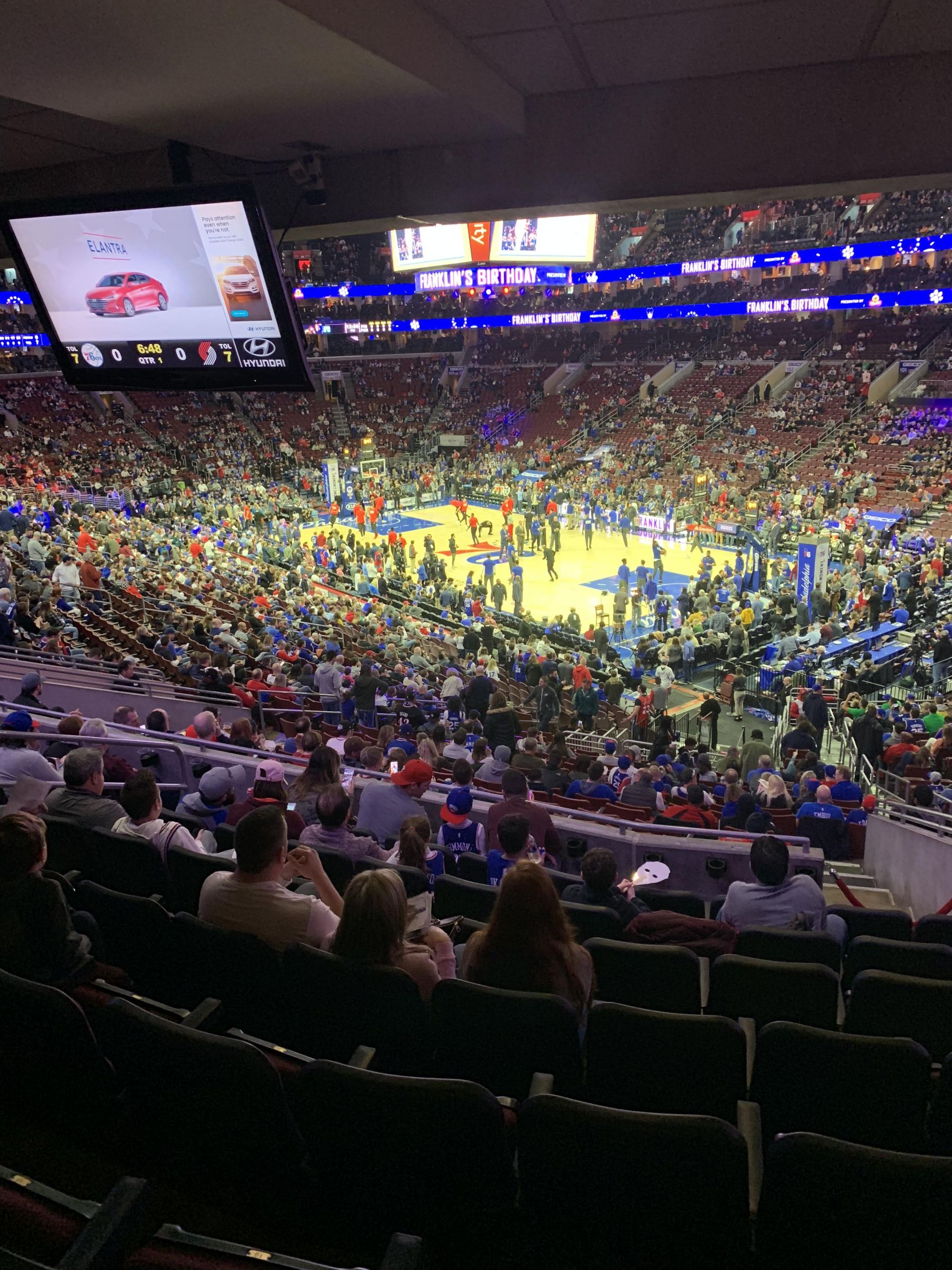 club 16, row 7 seat view  for basketball - wells fargo center