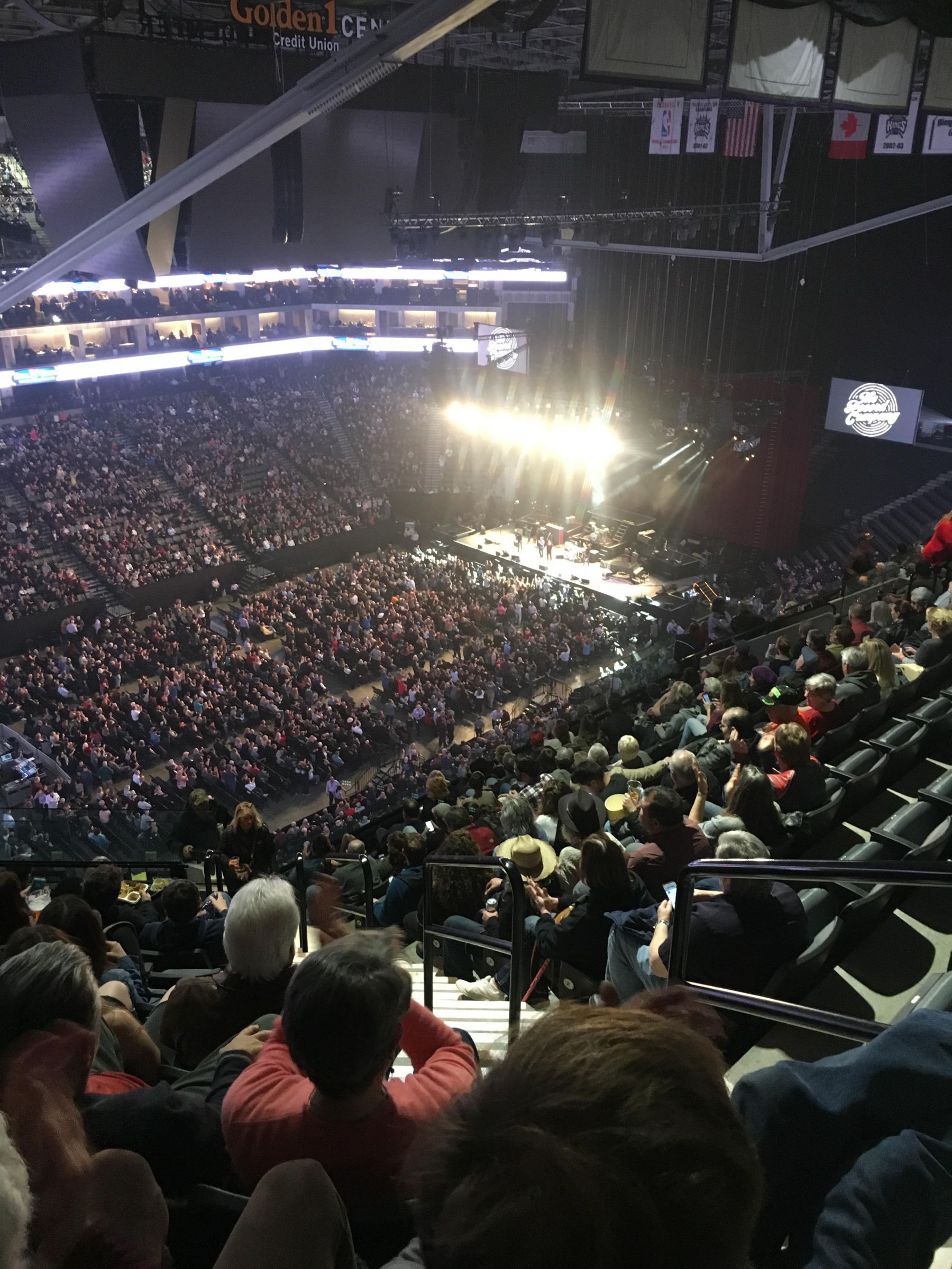 section 208, row q seat view  for concert - golden 1 center