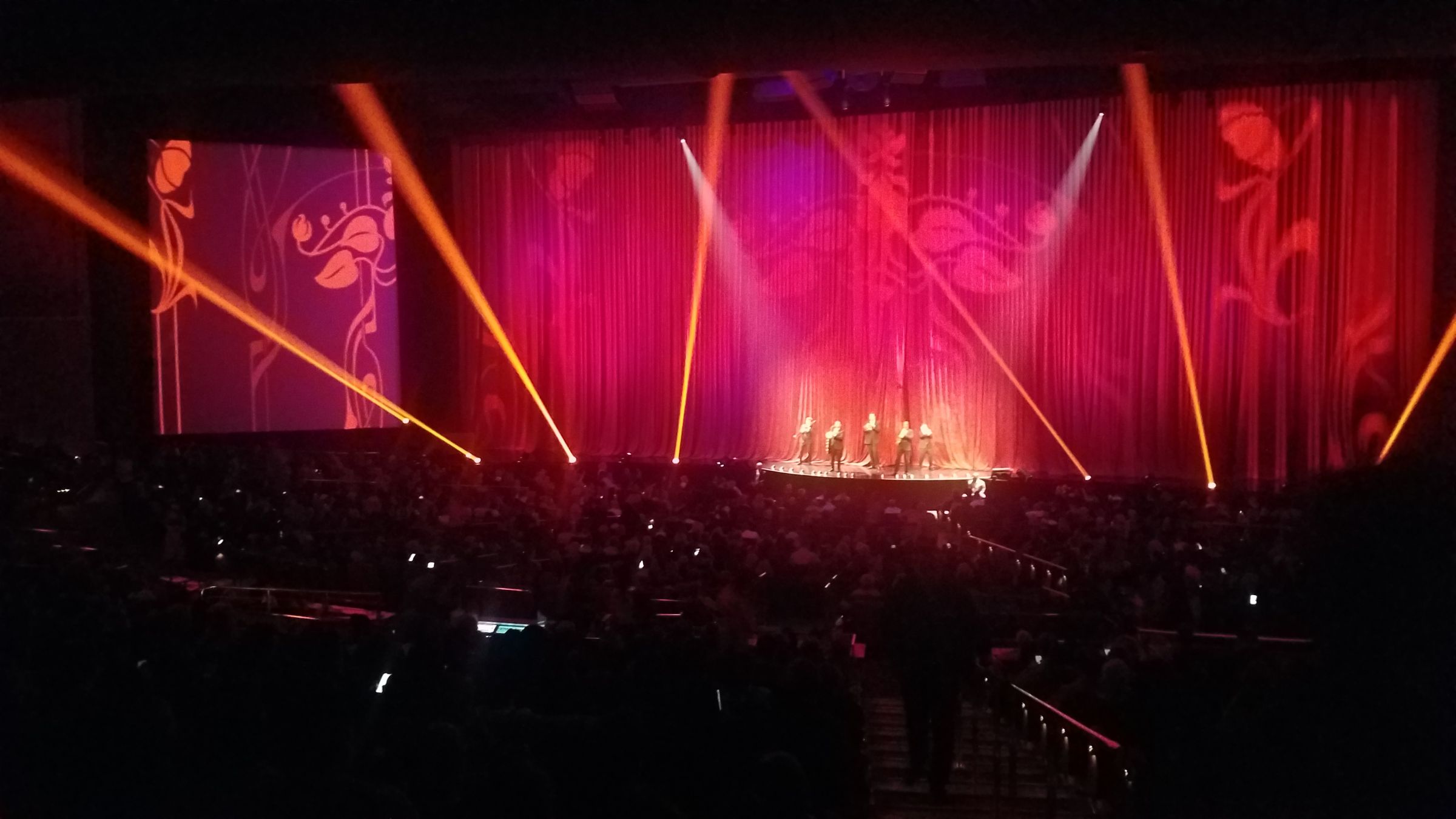 head-on concert view at The Colosseum at Caesars Palace