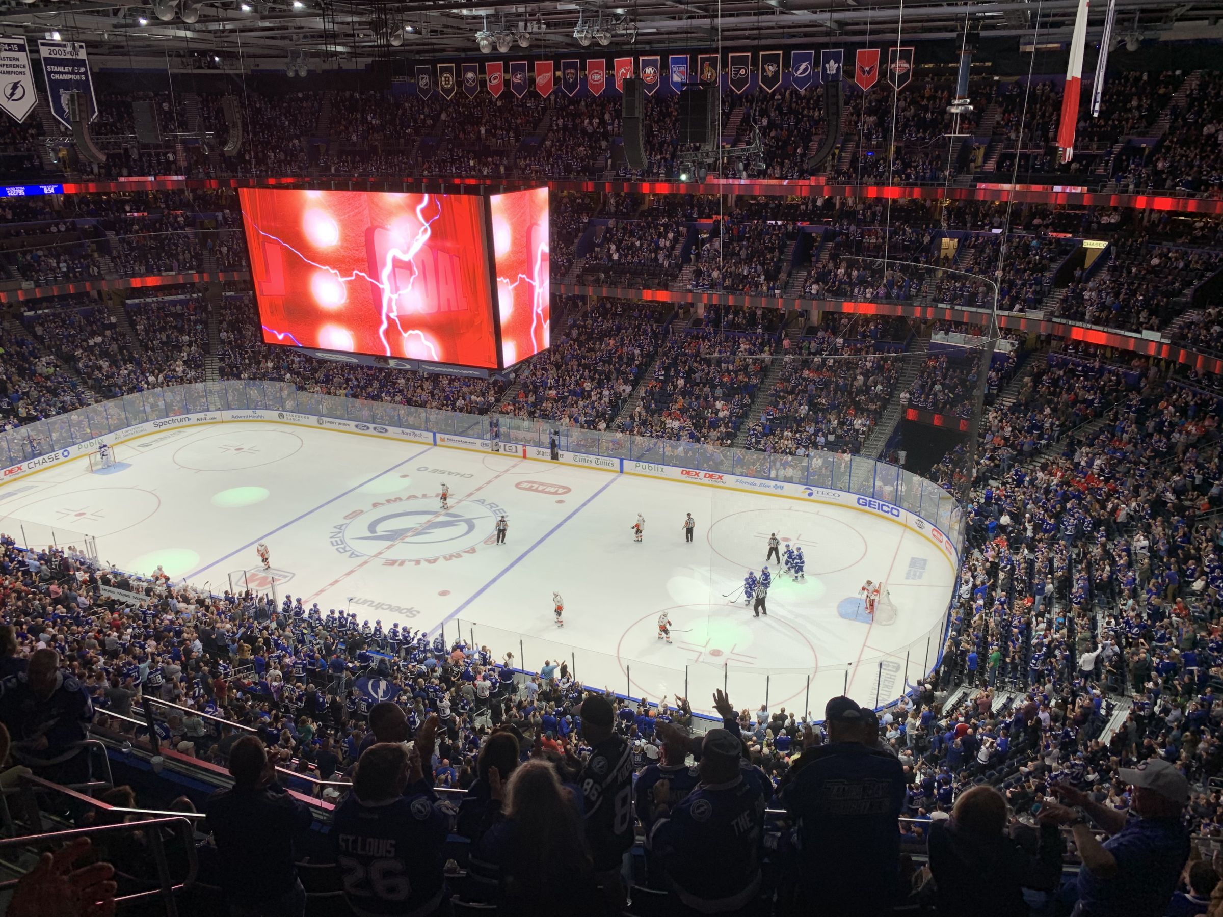 Section 328 at Amalie Arena Tampa Bay Lightning