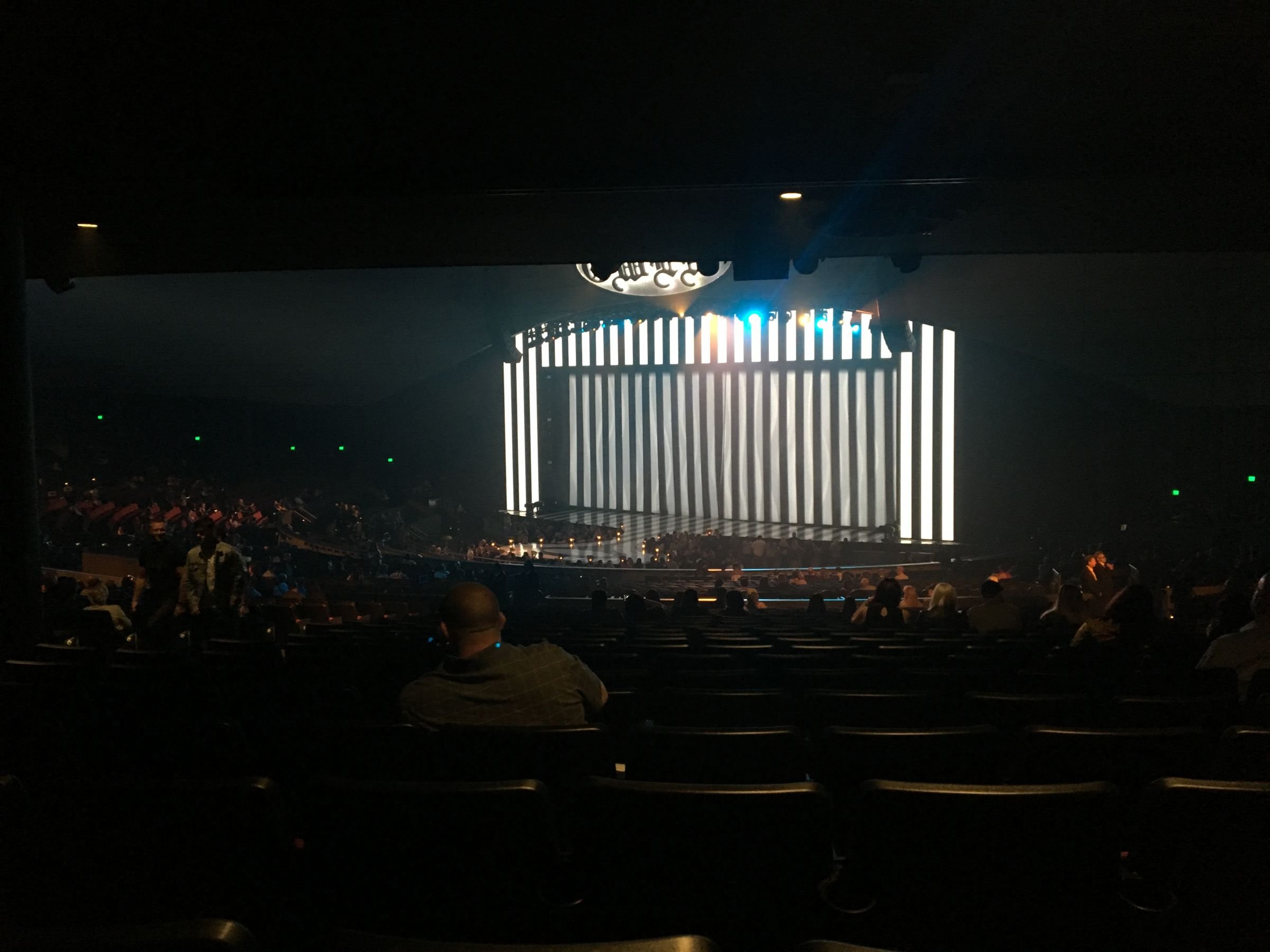 Not bad for back row! Zappos Theater Section 203 Review
