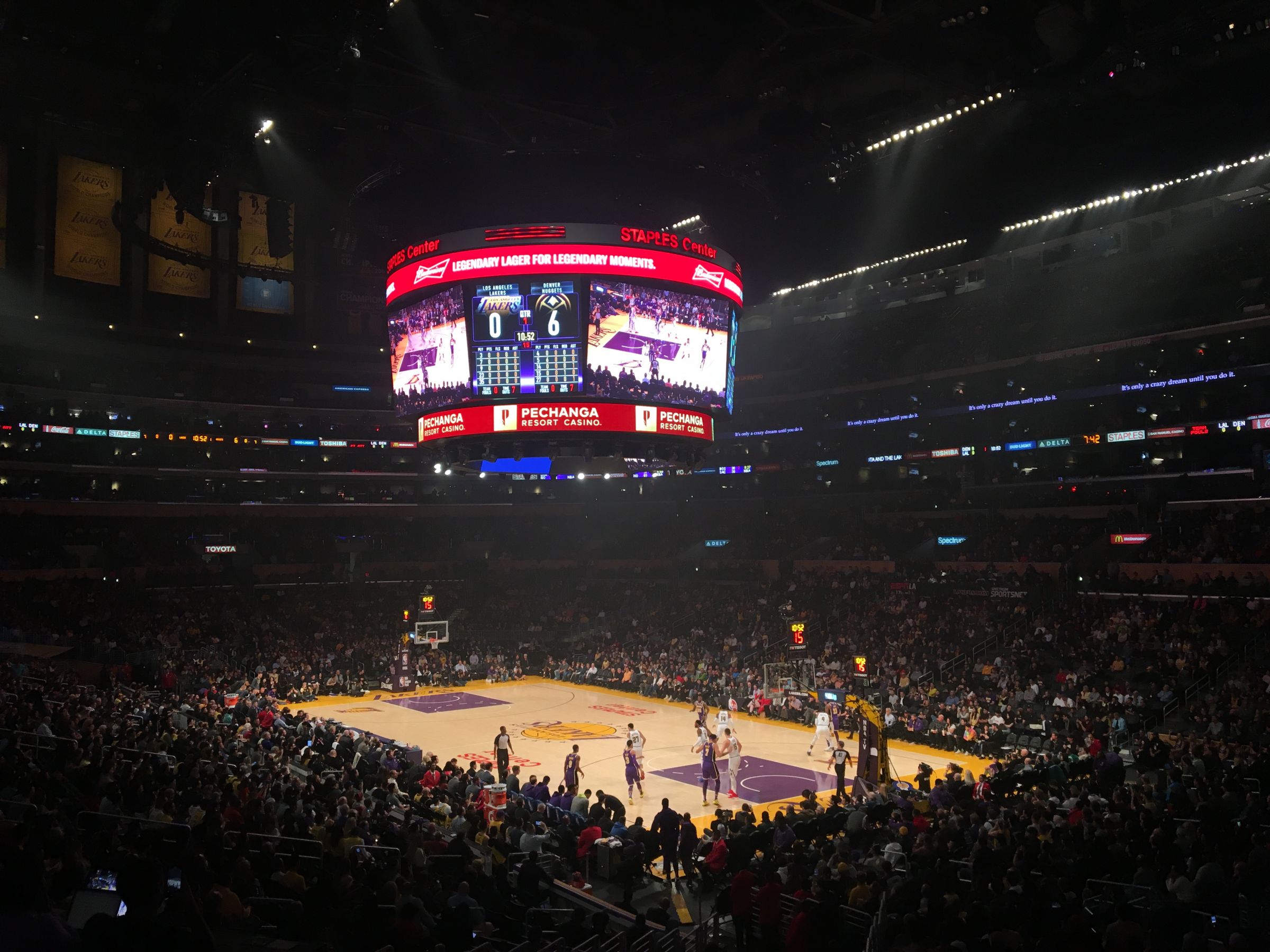 premier 10, row 2 seat view  for basketball - crypto.com arena