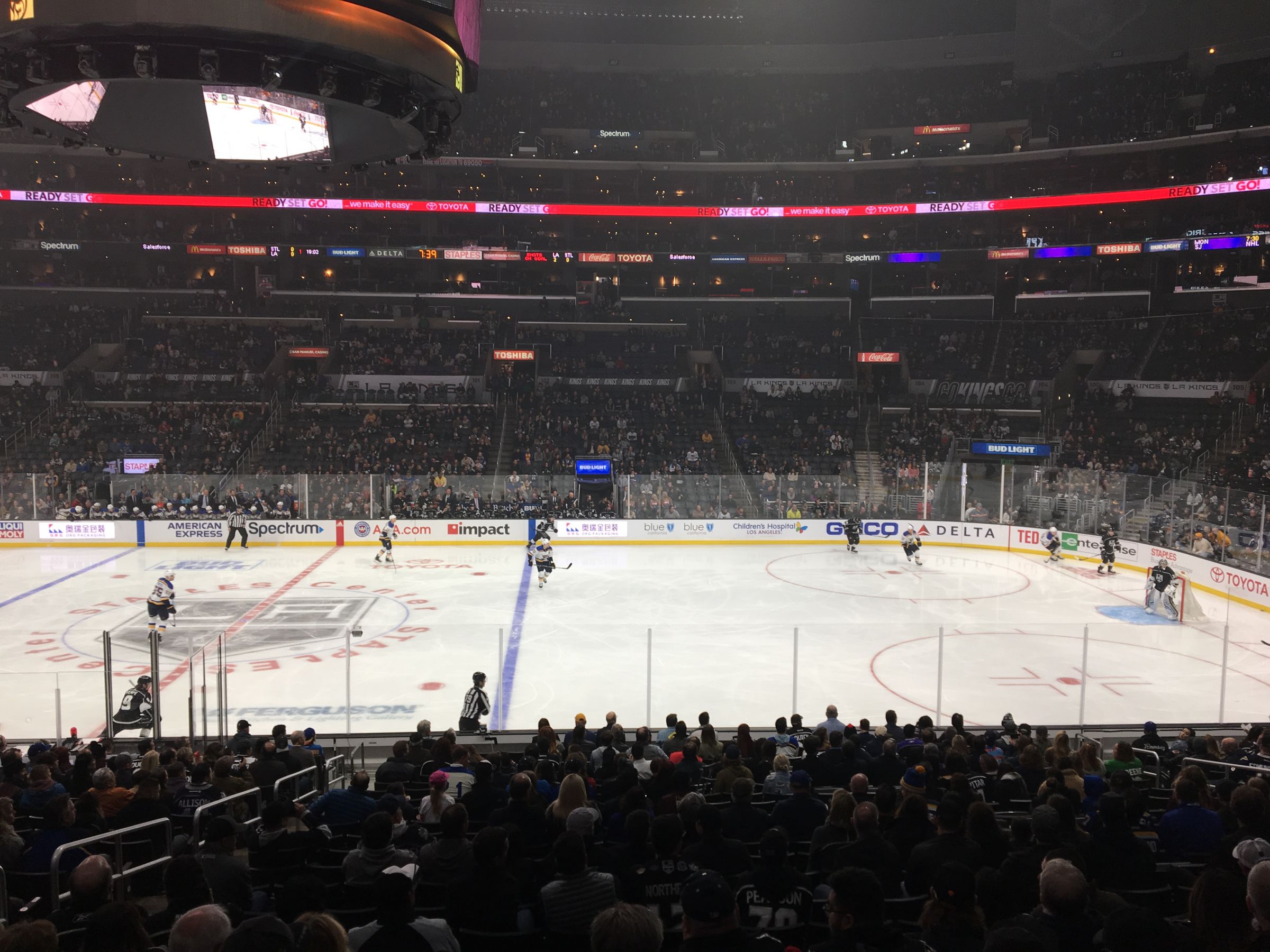 section 110, row 20 seat view  for hockey - crypto.com arena