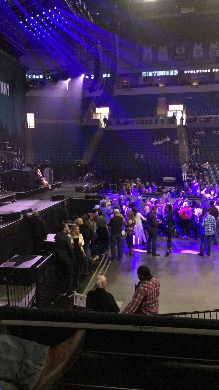 section 115, row h seat view  for concert - chaifetz arena