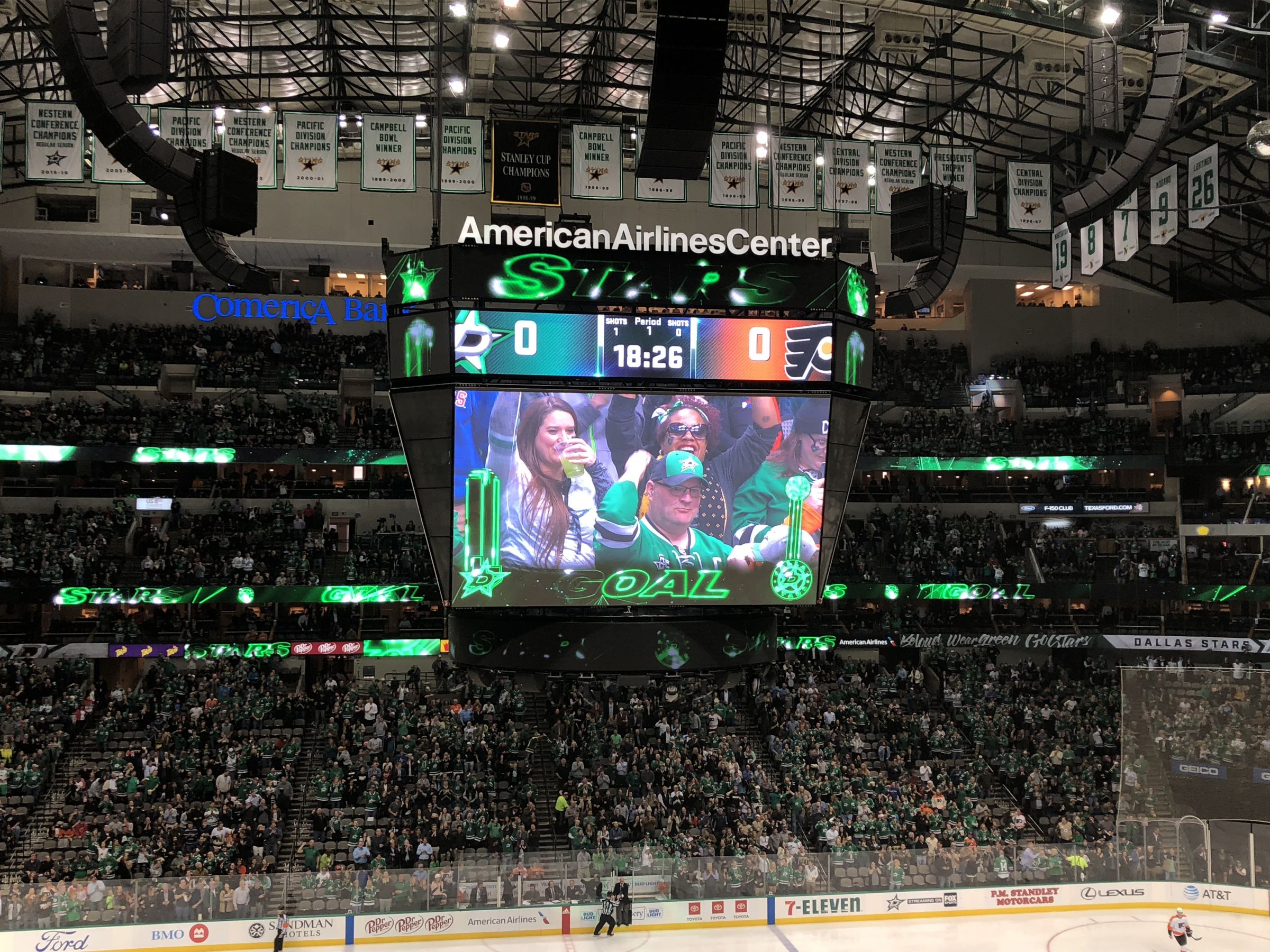 scoreboard view from 218