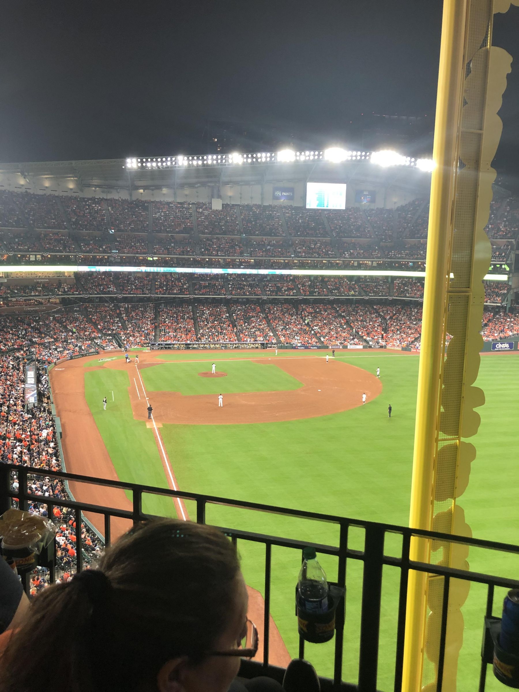 section 336, row 3 seat view  for baseball - minute maid park