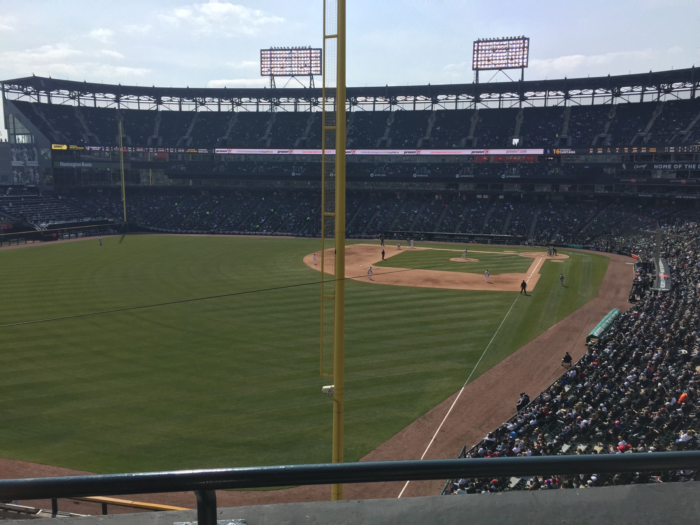 section 356, row 2 seat view  - guaranteed rate field