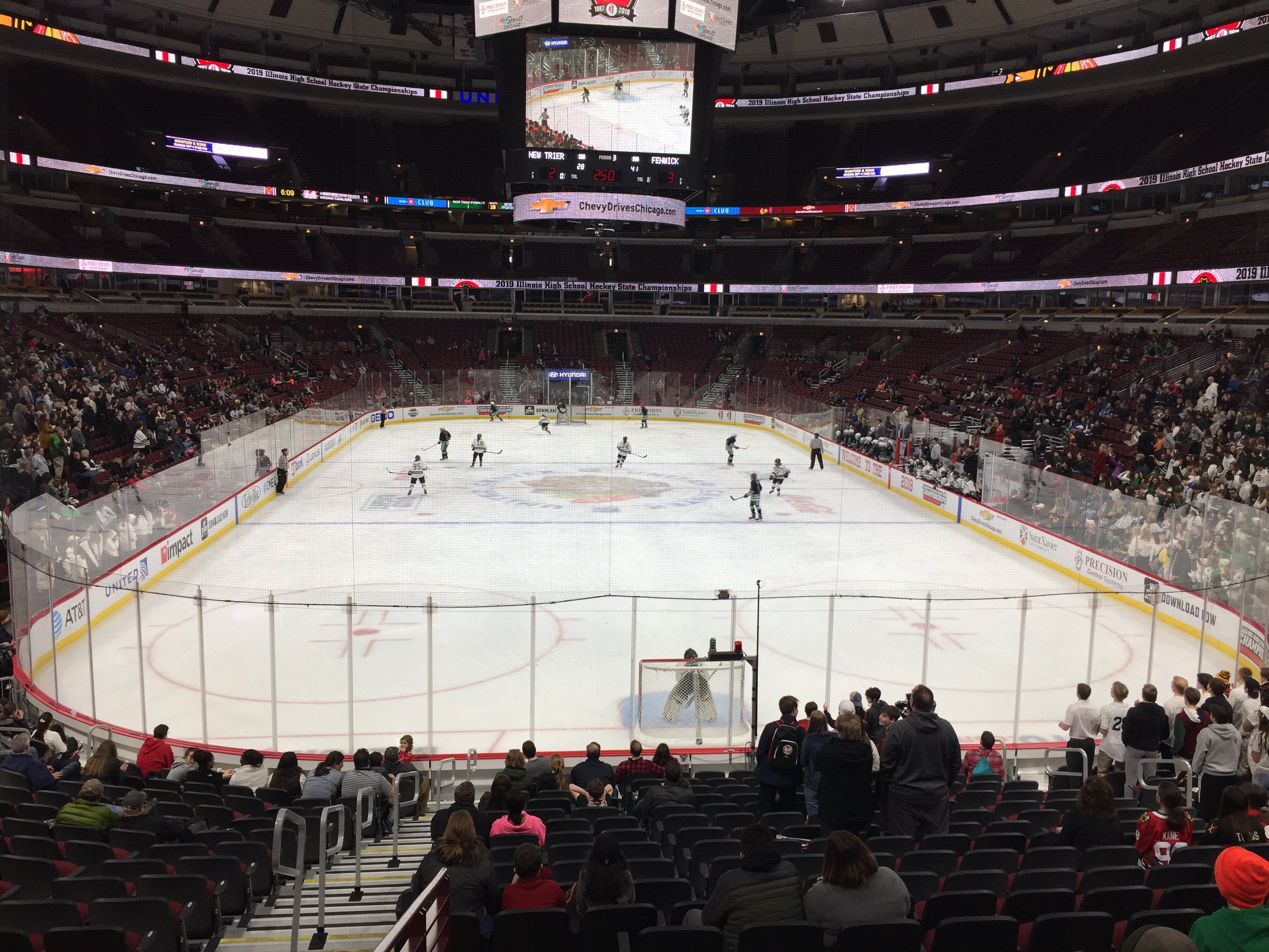 section 106, row 19 seat view  for hockey - united center