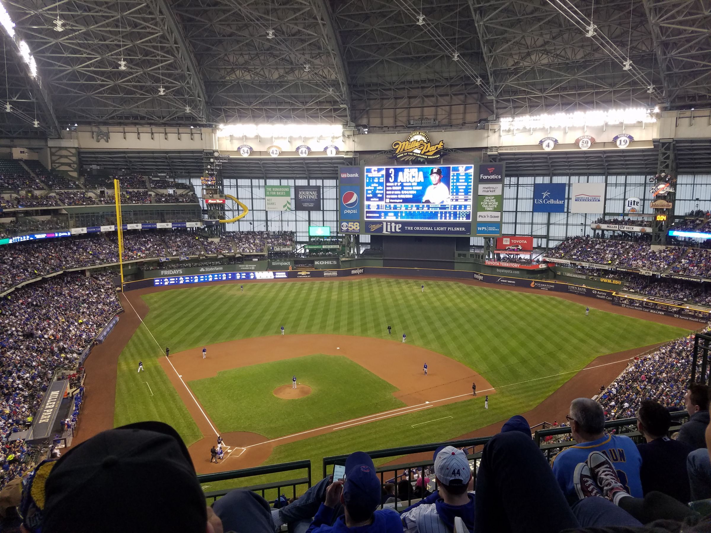 section 419, row 11 seat view  for baseball - american family field