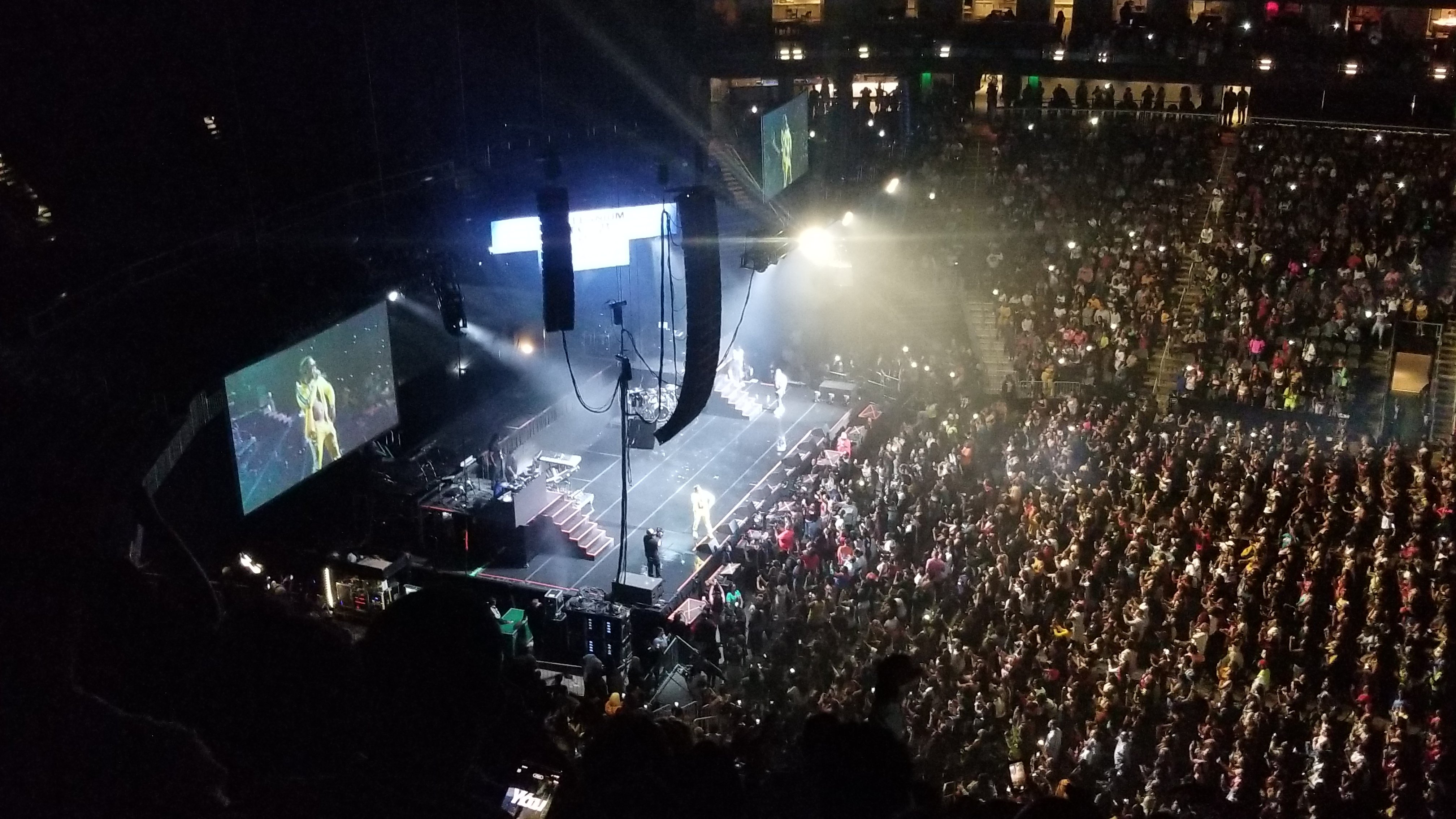 section 223, row j seat view  for concert - state farm arena