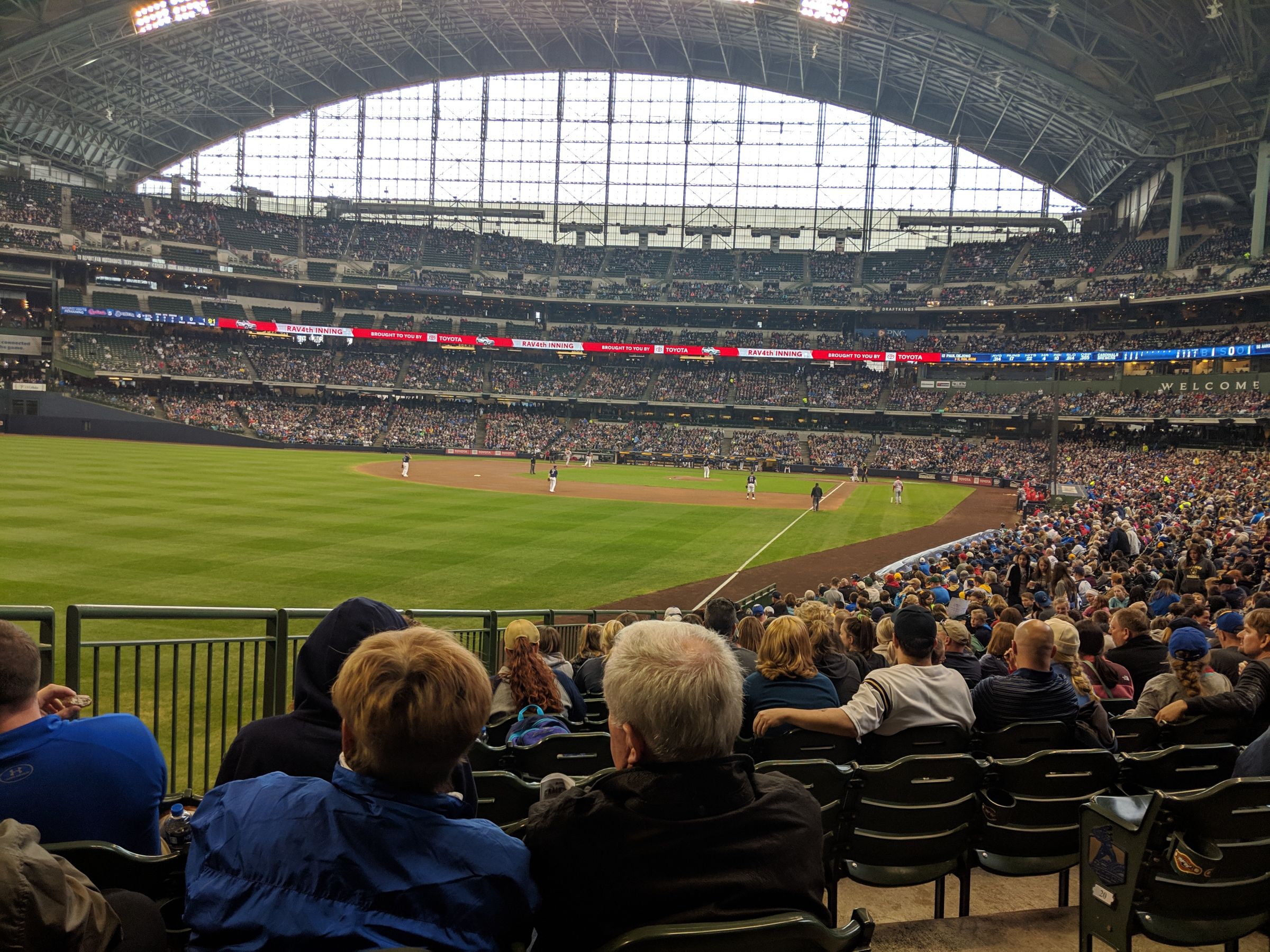 section 131, row 23 seat view for baseball - american family field