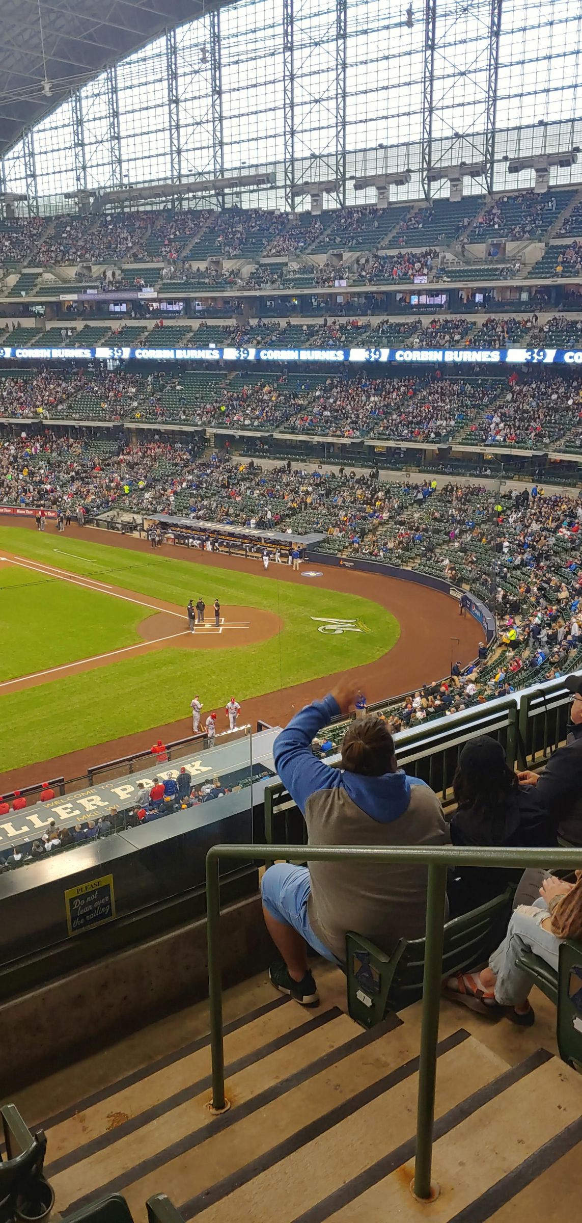 section 341, row 4 seat view  for baseball - american family field