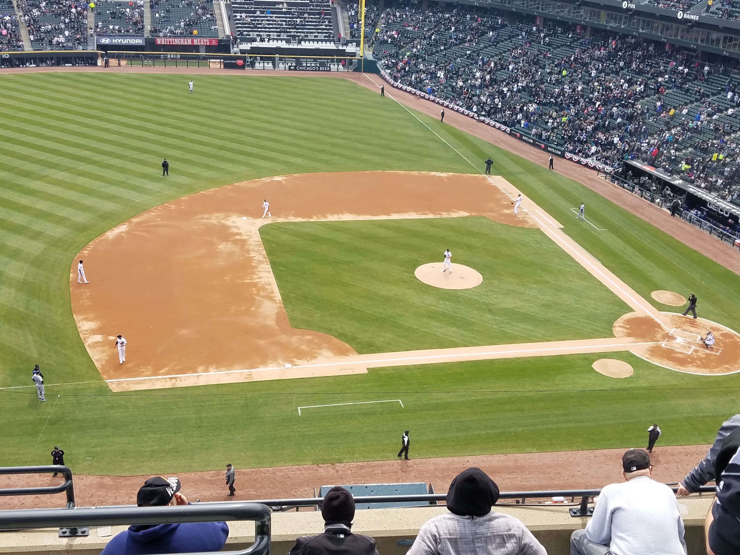 section 540, row 6 seat view  - guaranteed rate field